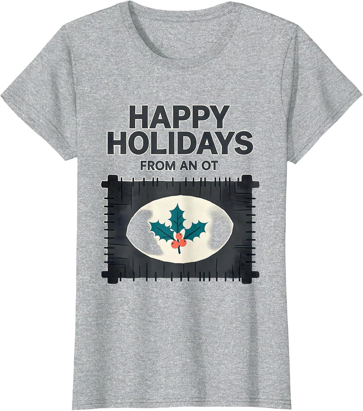Happy Holidays From An OT Midcentury Modern Occupational T-Shirt - Heather Grey