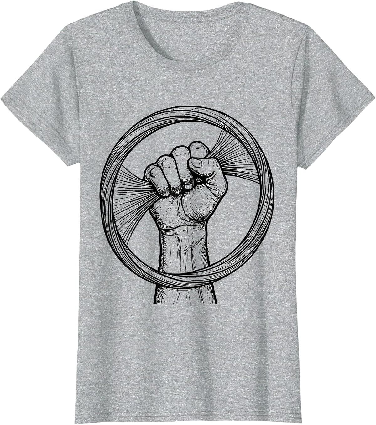 Occupational Therapy Resistance Band Graphic T-Shirt - Heather Grey