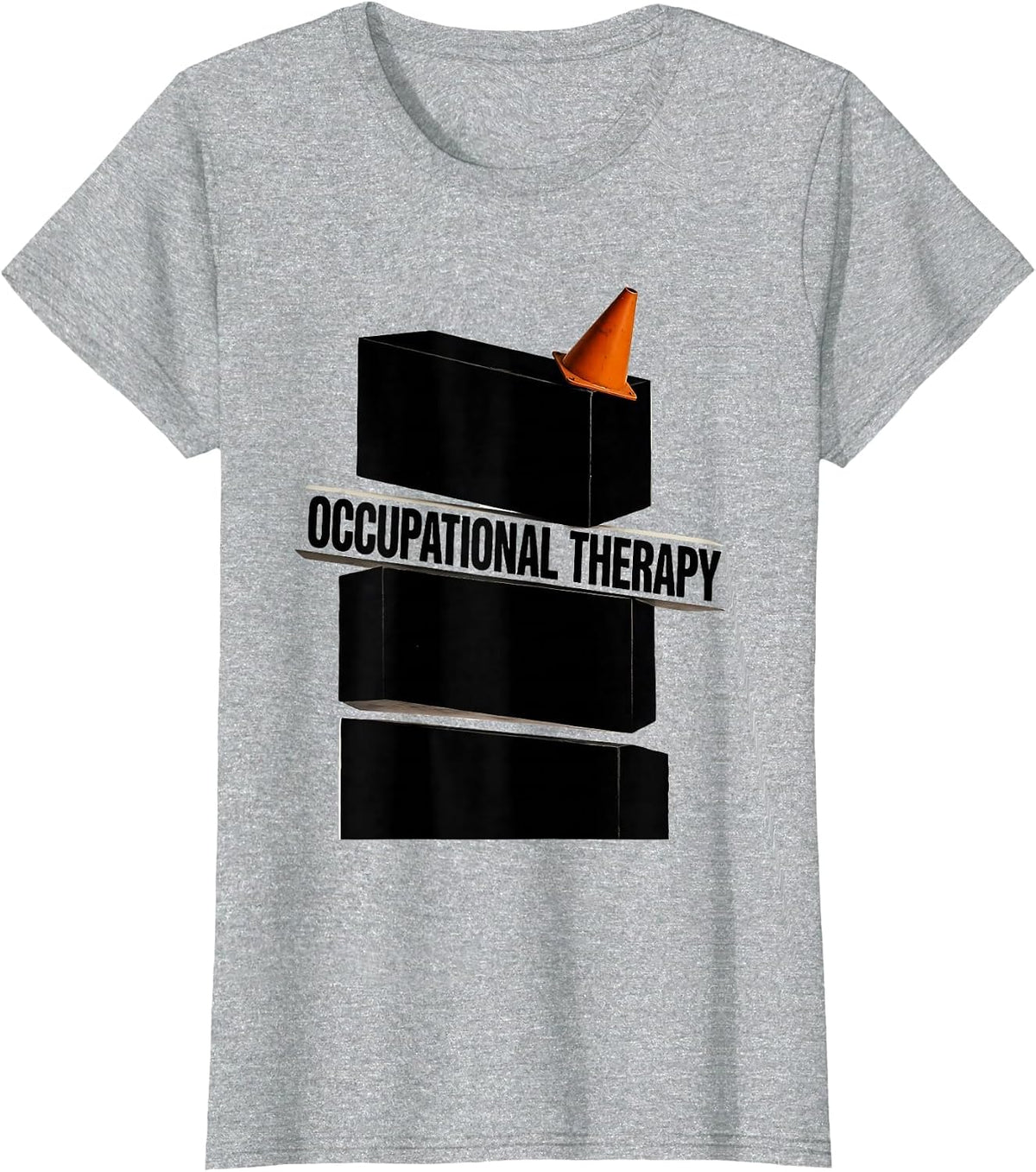 Occupational Therapy Brutalist Graphic OT Therapist Gift T-Shirt - Heather Grey