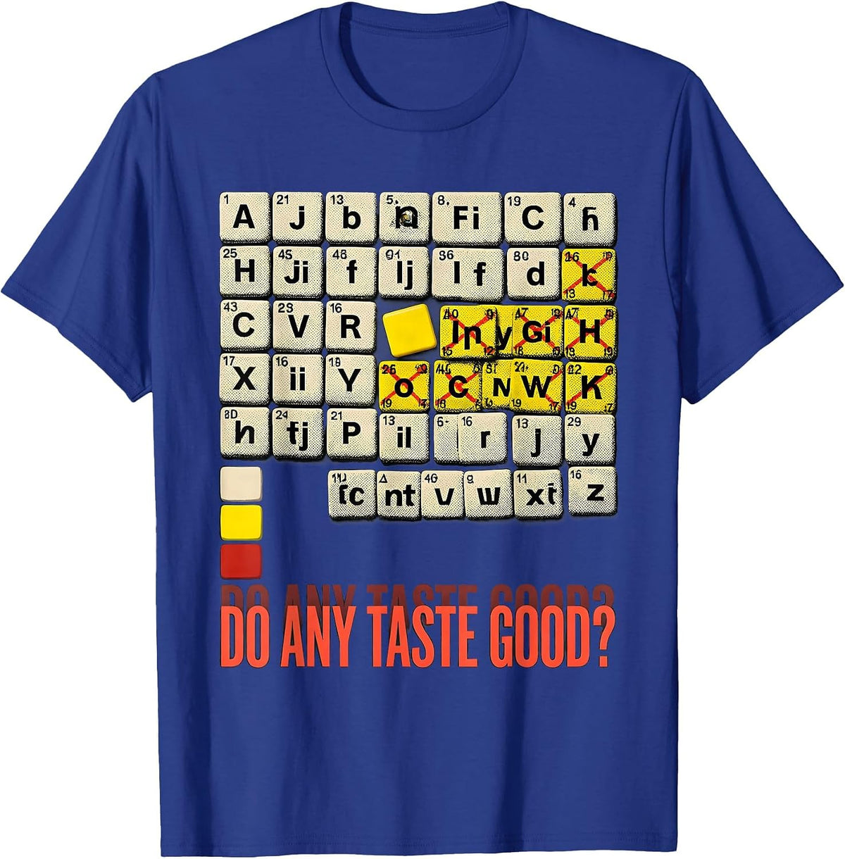 Do Any Taste Good? Funny Periodic Table Science Teacher T-Shirt - Royal Blue