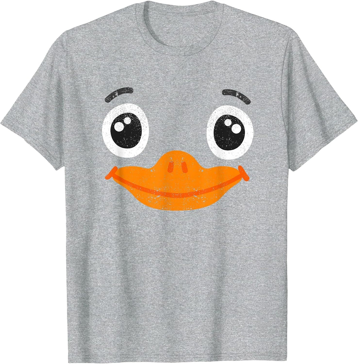 Halloween Duck Face Costume Animals Cute Easy Ducks Lovers T-Shirt - Heather Grey