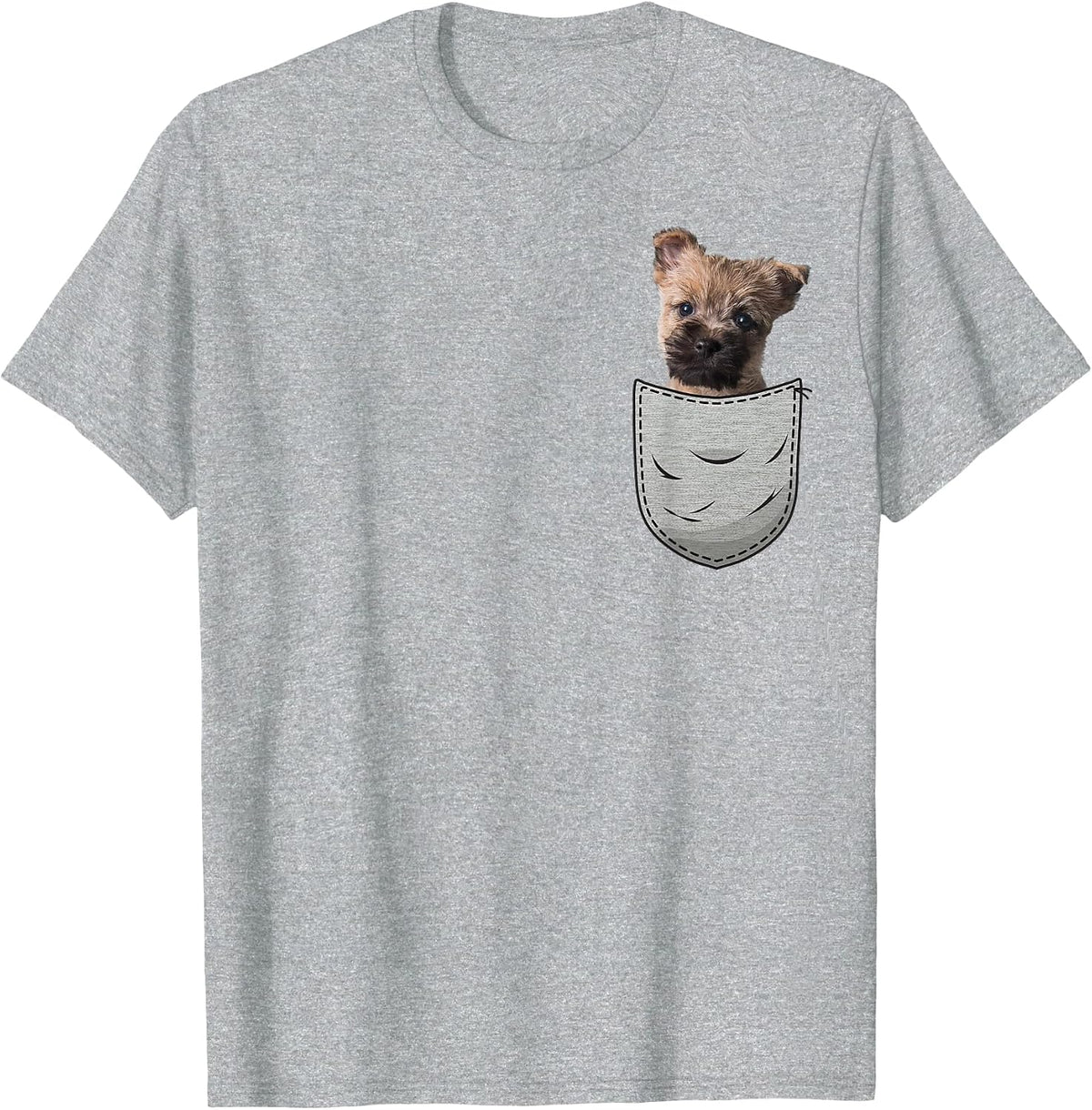 Cairn Terrier Puppy Chest Bag Dog Lovers & Owners T-Shirt - Heather Grey
