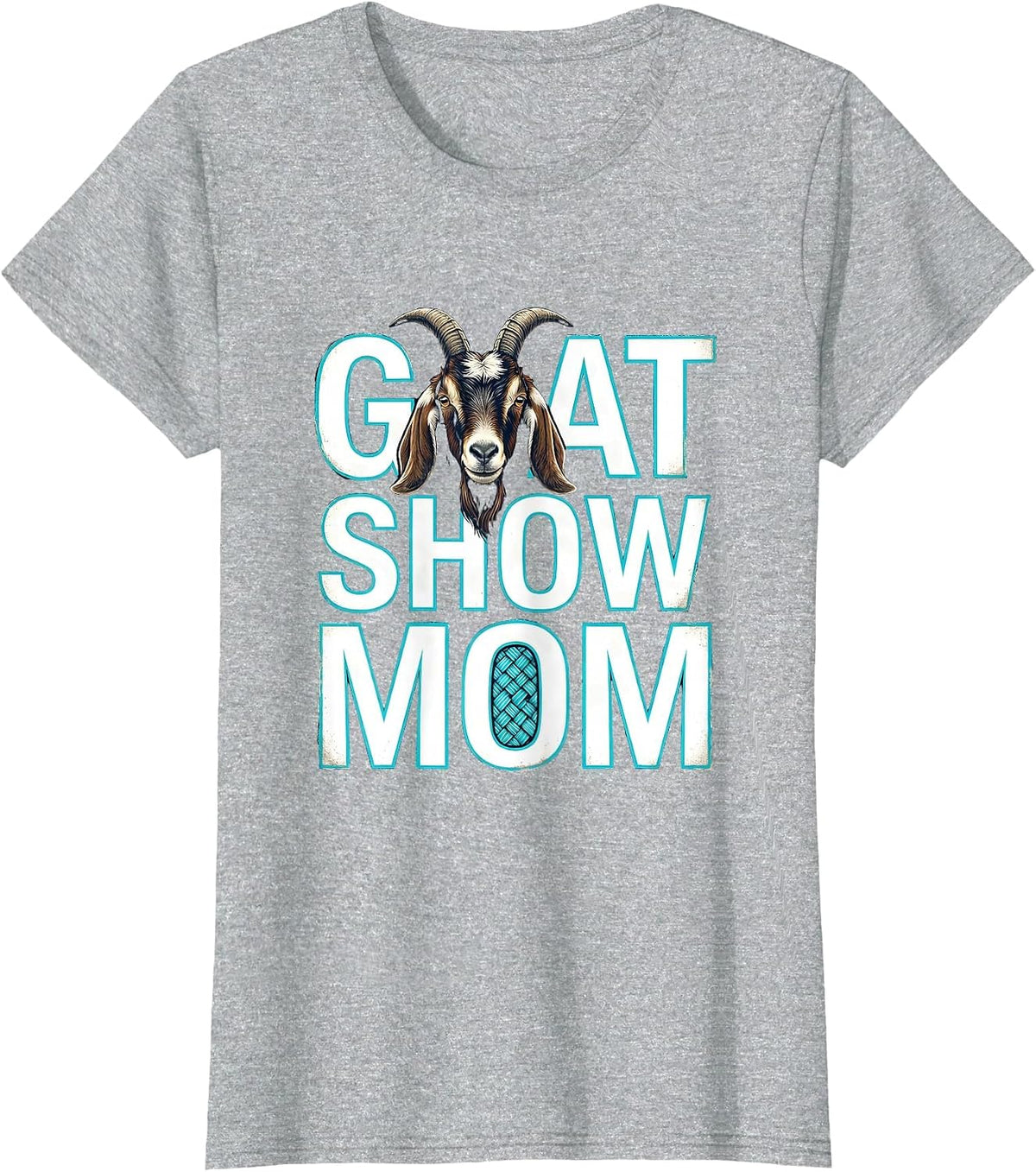 Goat Show Mom Rustic Farm Pride Stock Show Family Humor T-Shirt - Heather Grey