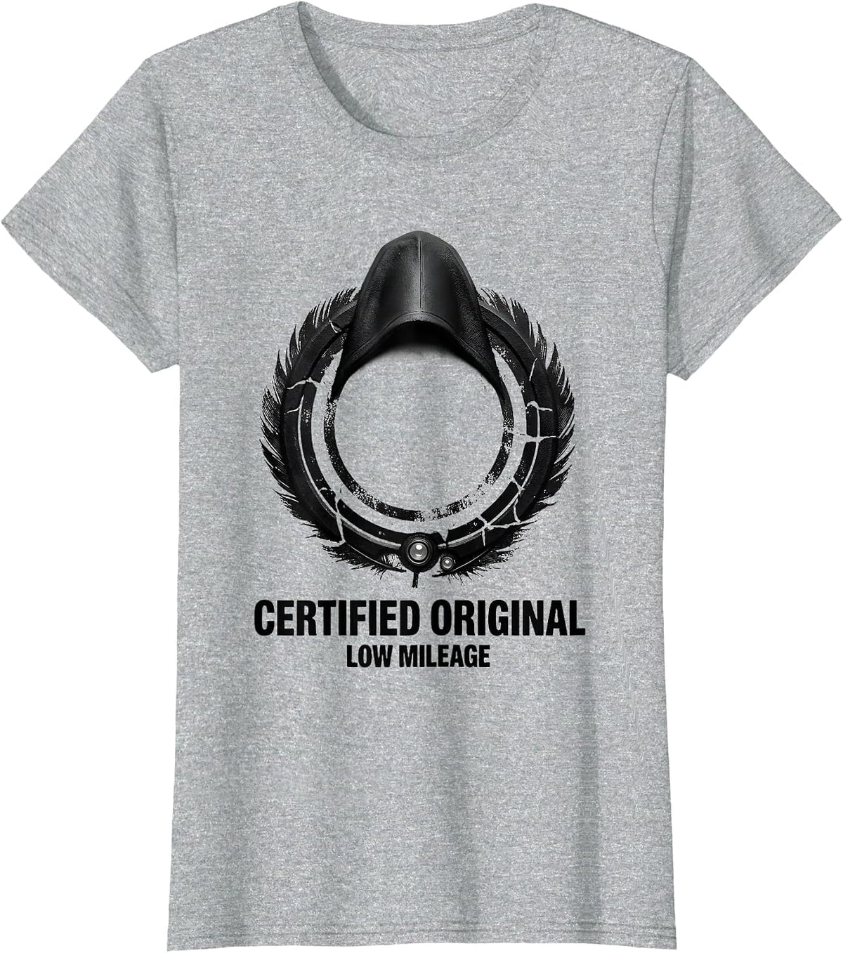 Certified Original, Low Mileage Vintage Muscle Car T-Shirt - Heather Grey