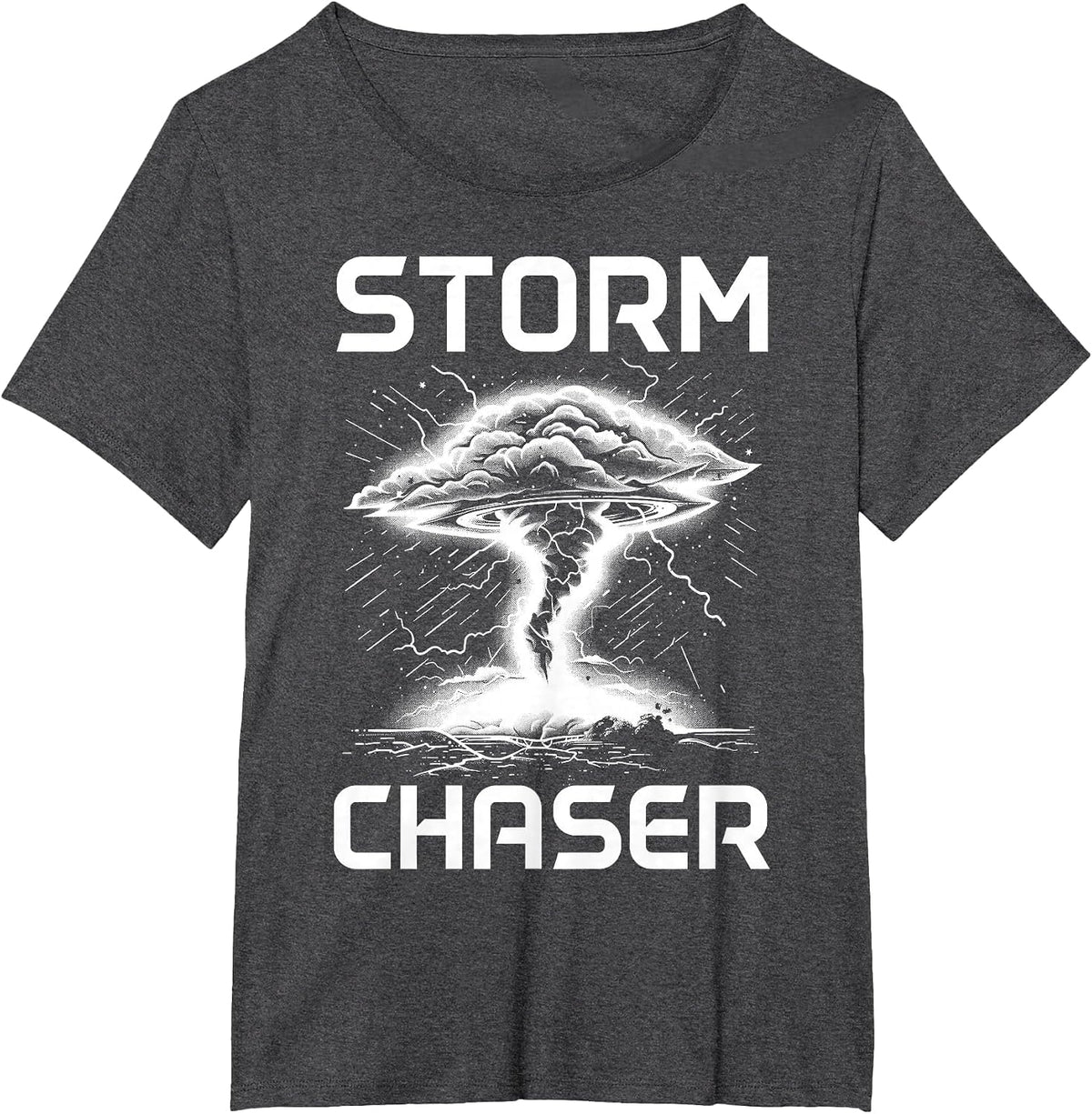 Storm Chasing Meteorology Tornado Chaser Meteorologist T-Shirt - Dark Heather Grey