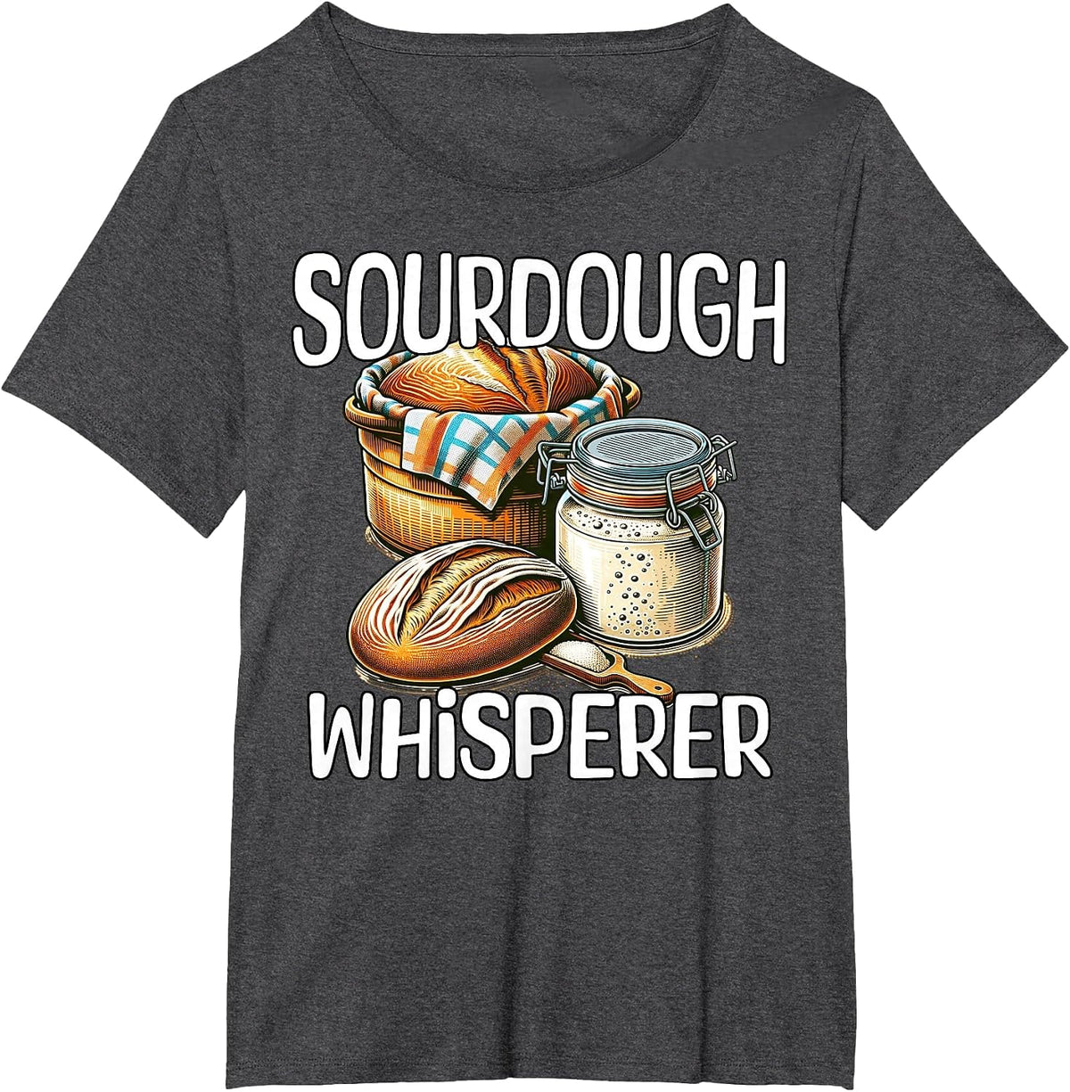Sourdough Whisperer Sourdough T-Shirt - Dark Heather Grey