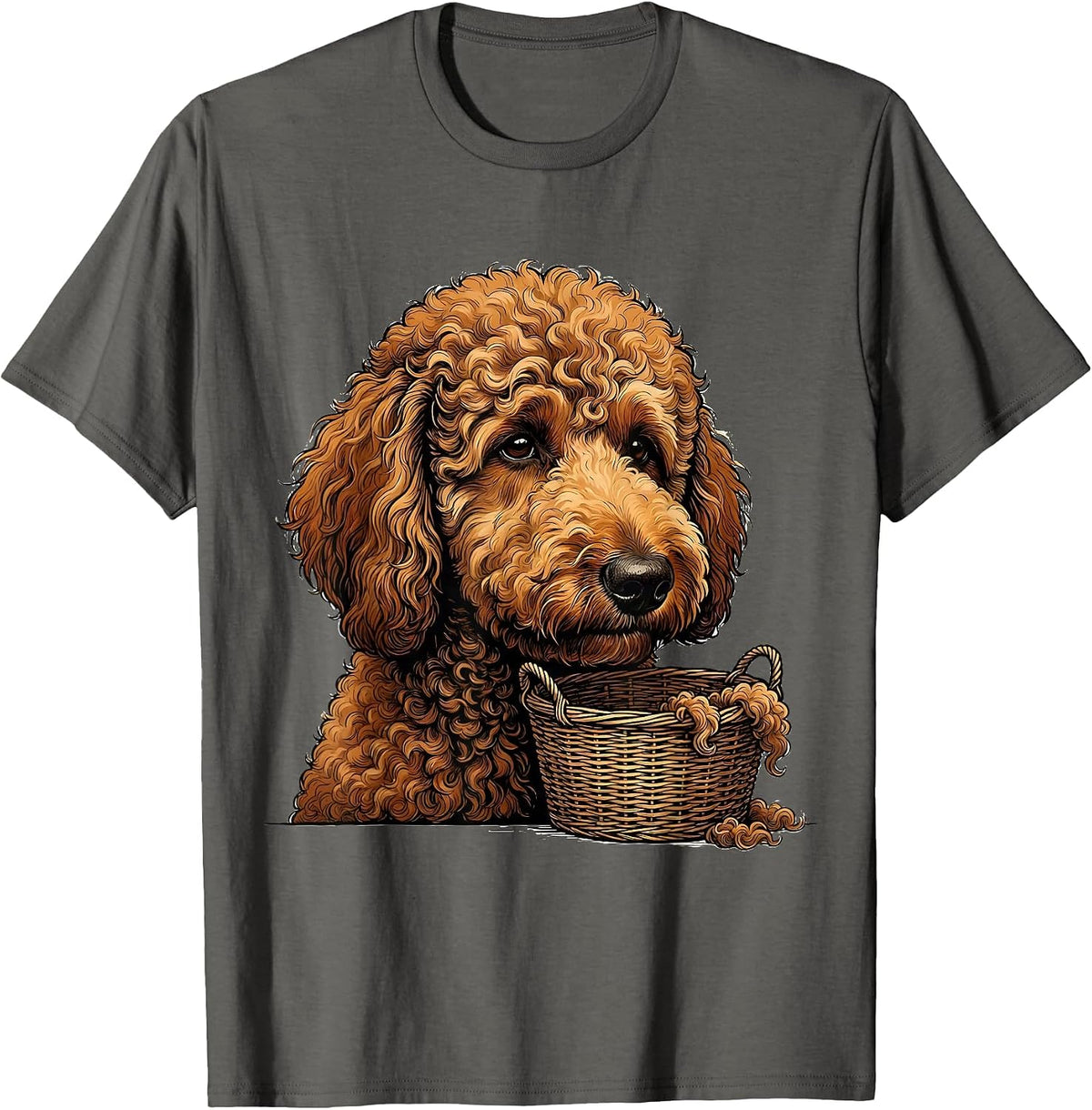 Labradoodle Doodle Dog Breed Owner Humor Funny T-Shirt - Asphalt Grey