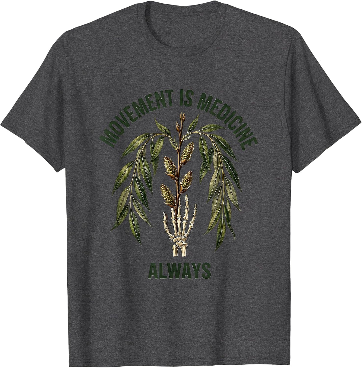 Movement Is Medicine Occupational Therapy Design T-Shirt - Dark Heather Grey