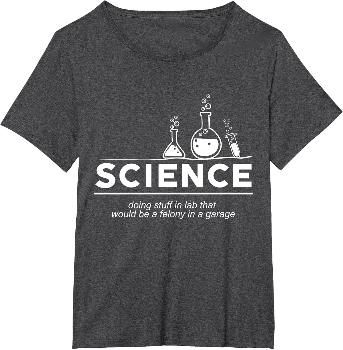 Funny Science Tee, Chemistry Shirt T-Shirt - Dark Heather Grey