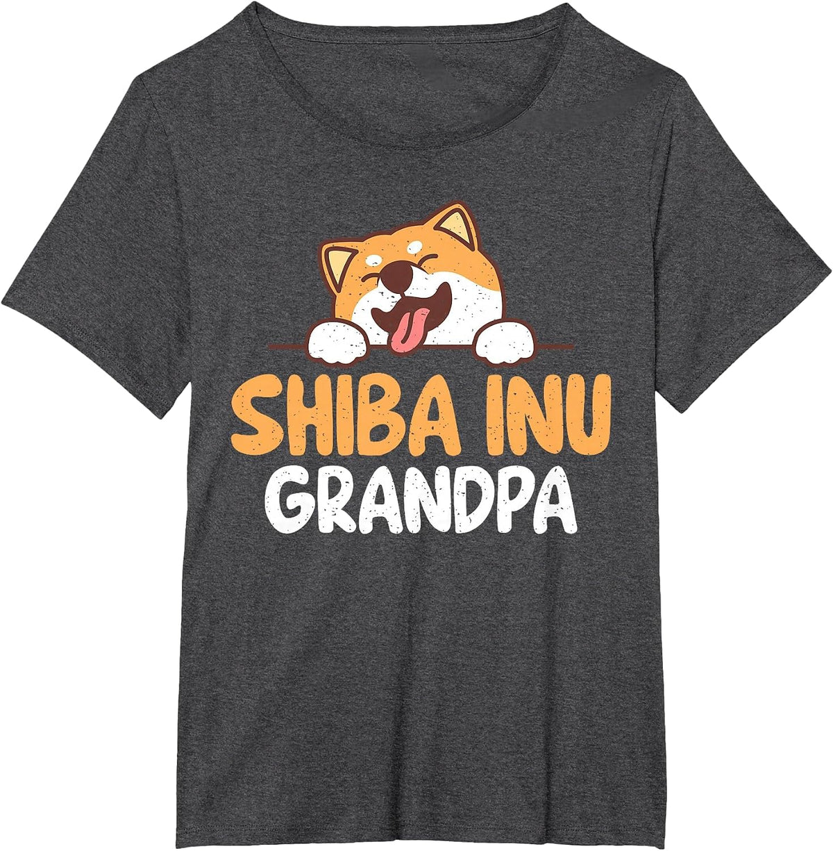 Shiba Inu Grandpa T-Shirt - Dark Heather Grey