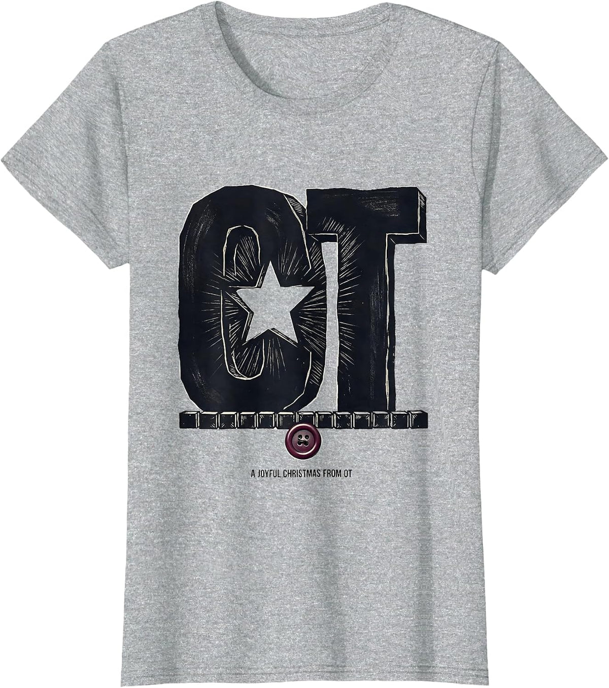 A Joyful Christmas From OT Funny Occupational Therapy T-Shirt - Heather Grey