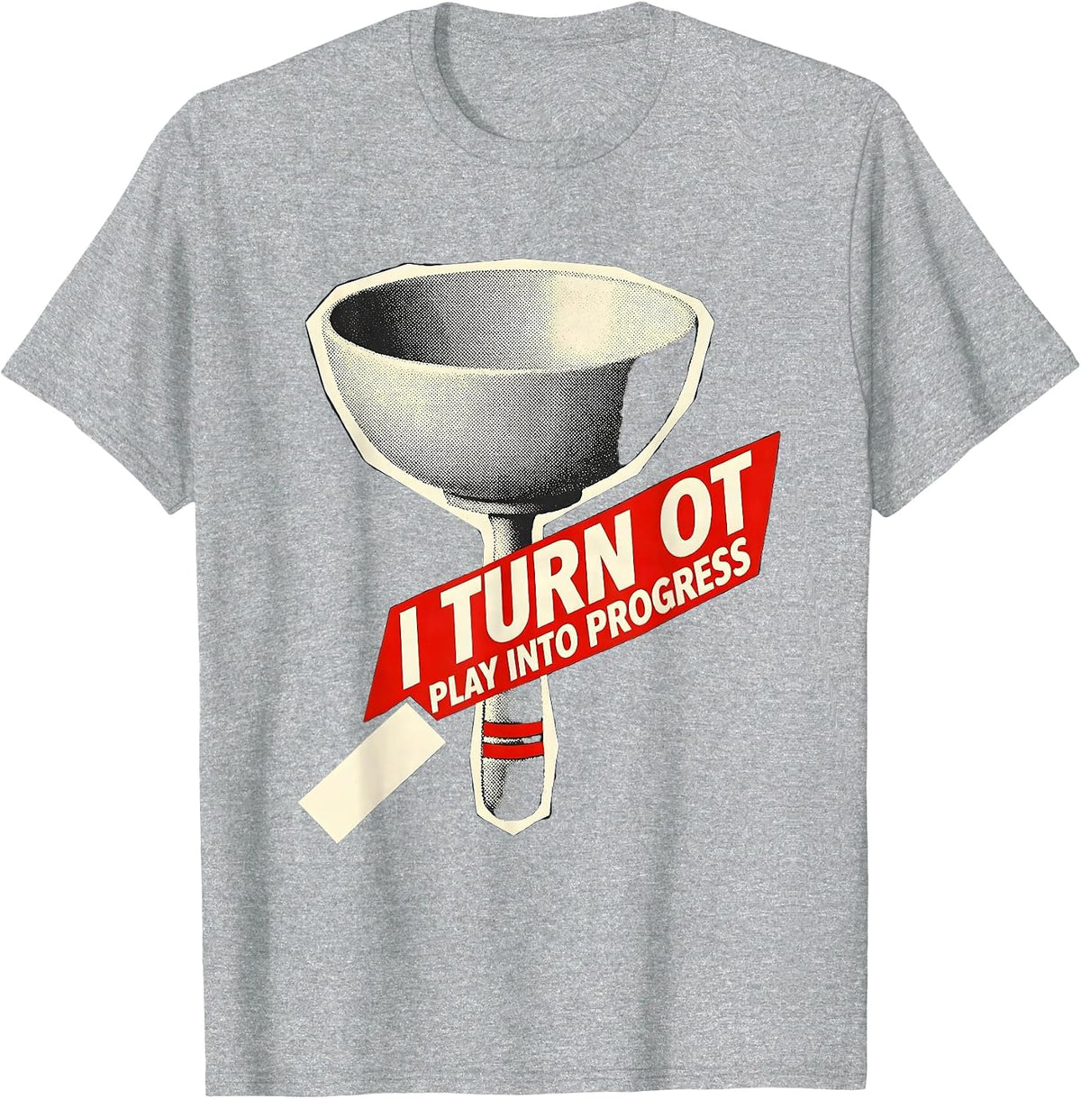 Men's I Turn OT Play Into Progress Occupational Therapy Pediatric T-Shirt - Heather Grey