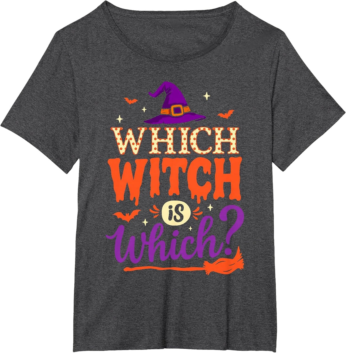 Which Witch is Which Halloween for Women Men English Teacher T-Shirt - Dark Heather Grey