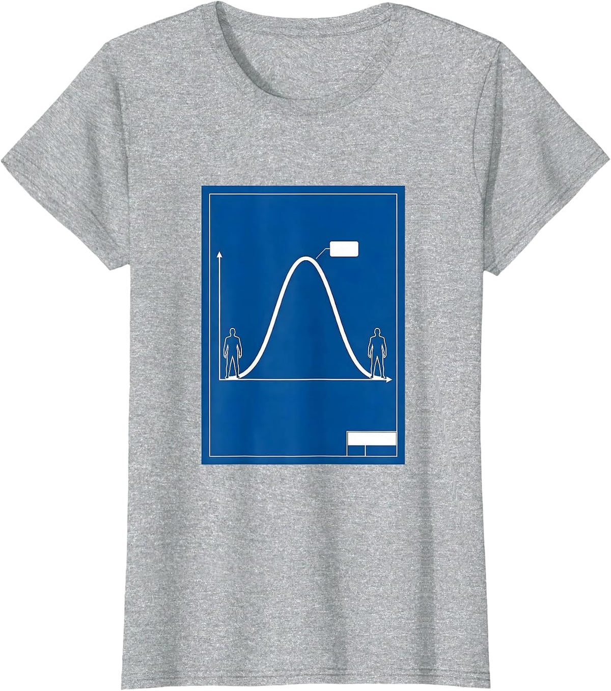 Women's Reaction Coordinate Curve Technical Blueprint Science Humor T-Shirt - Heather Grey