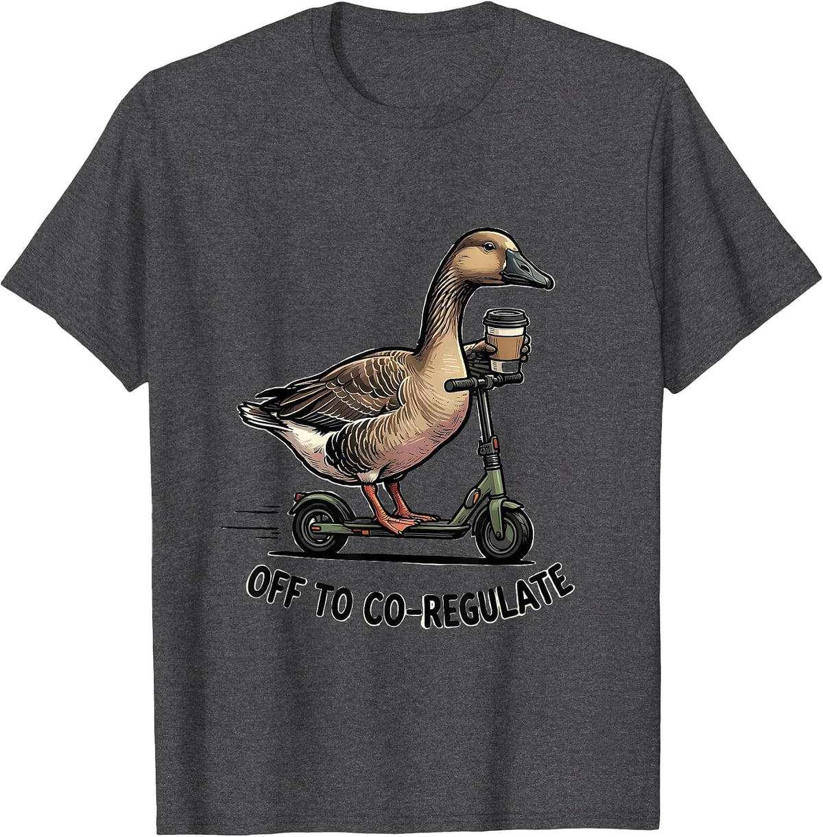 Off to Co-Regulate Funny Mental Health Counselor ABA Therapy T-Shirt - Dark Heather Grey