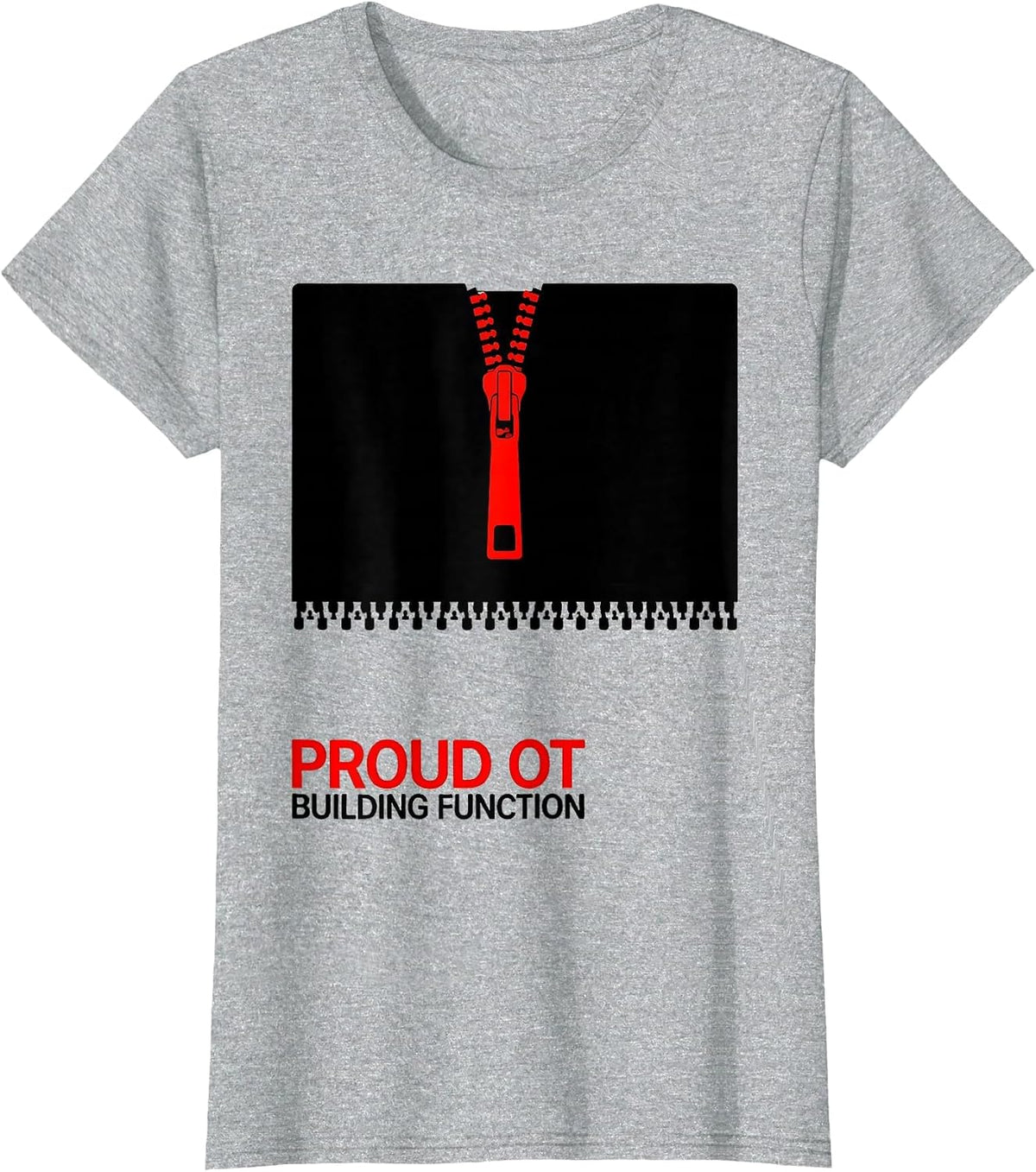 Proud OT Building Function Swiss International Occupational T-Shirt - Heather Grey