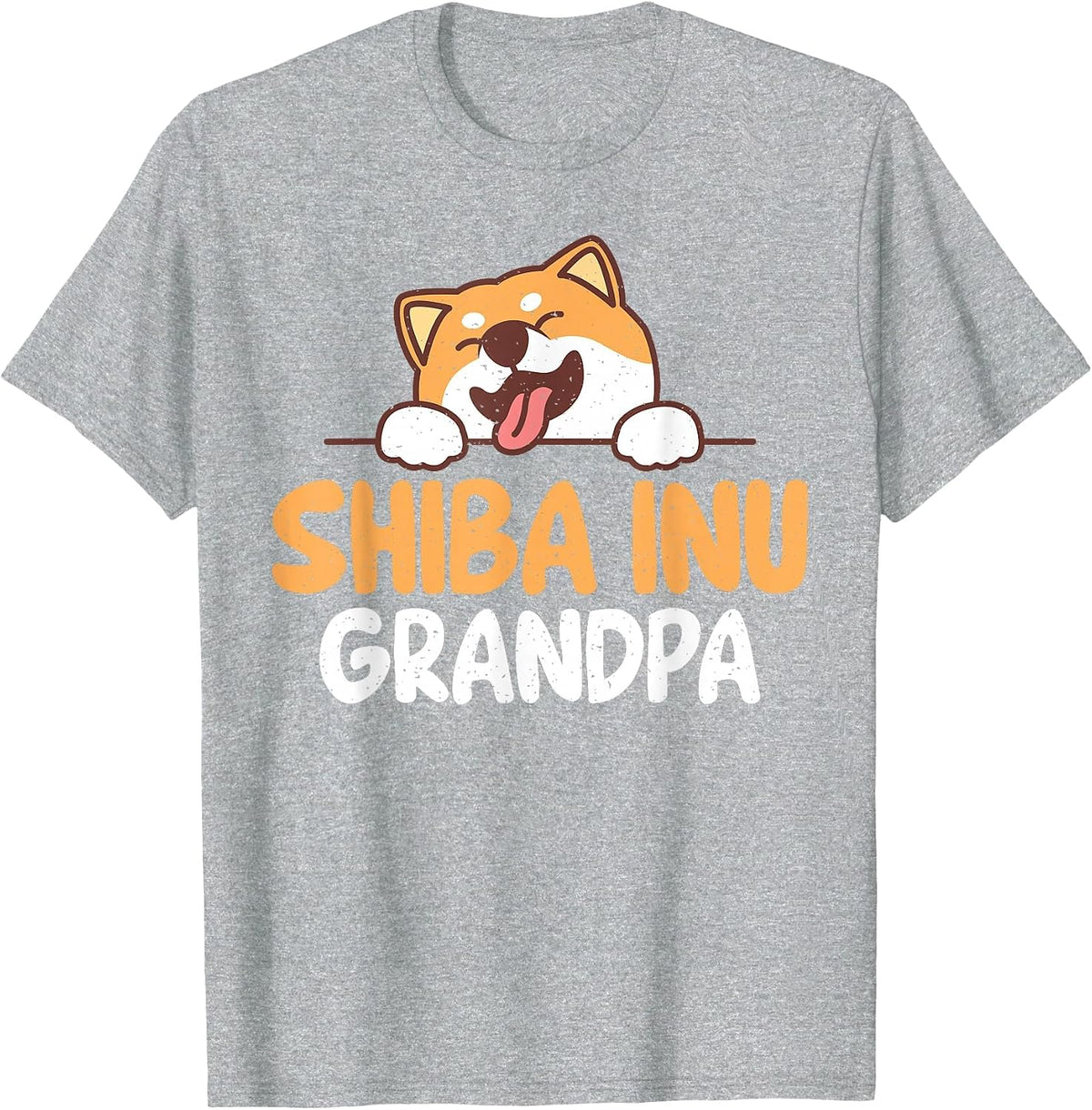 Shiba Inu Grandpa T-Shirt - Heather Grey