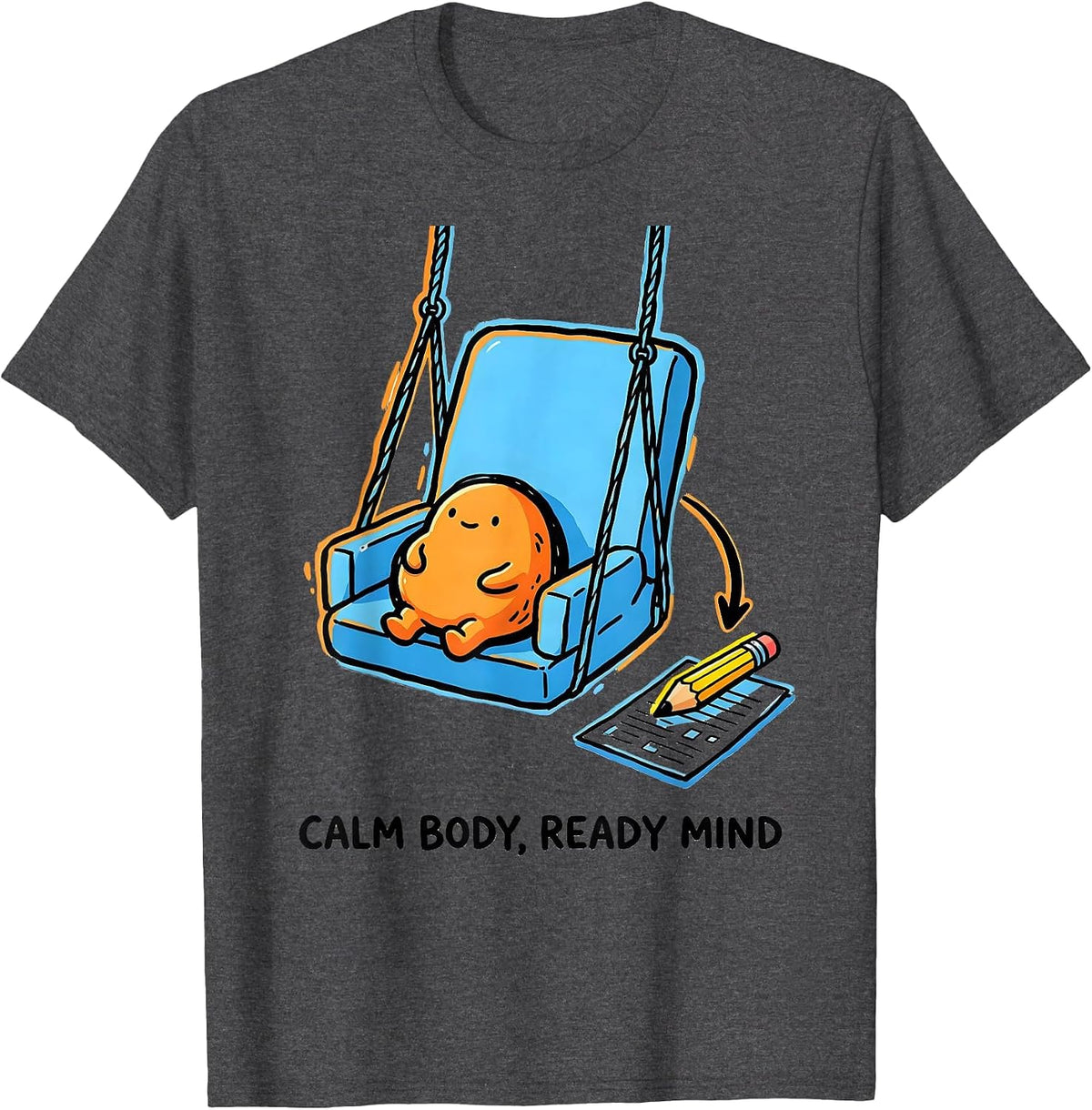 Men's Calm Body, Ready Mind Occupational Therapy Sensory T-Shirt - Dark Heather Grey