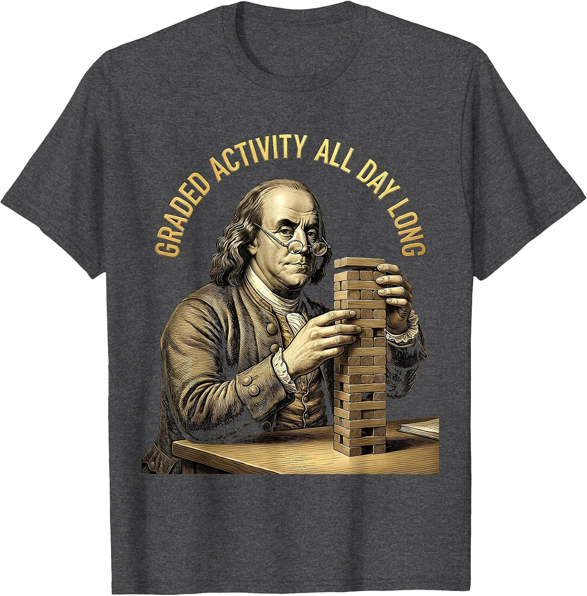 Men's Graded Activity All Day Long Occupational Therapy T-Shirt - Dark Heather Grey