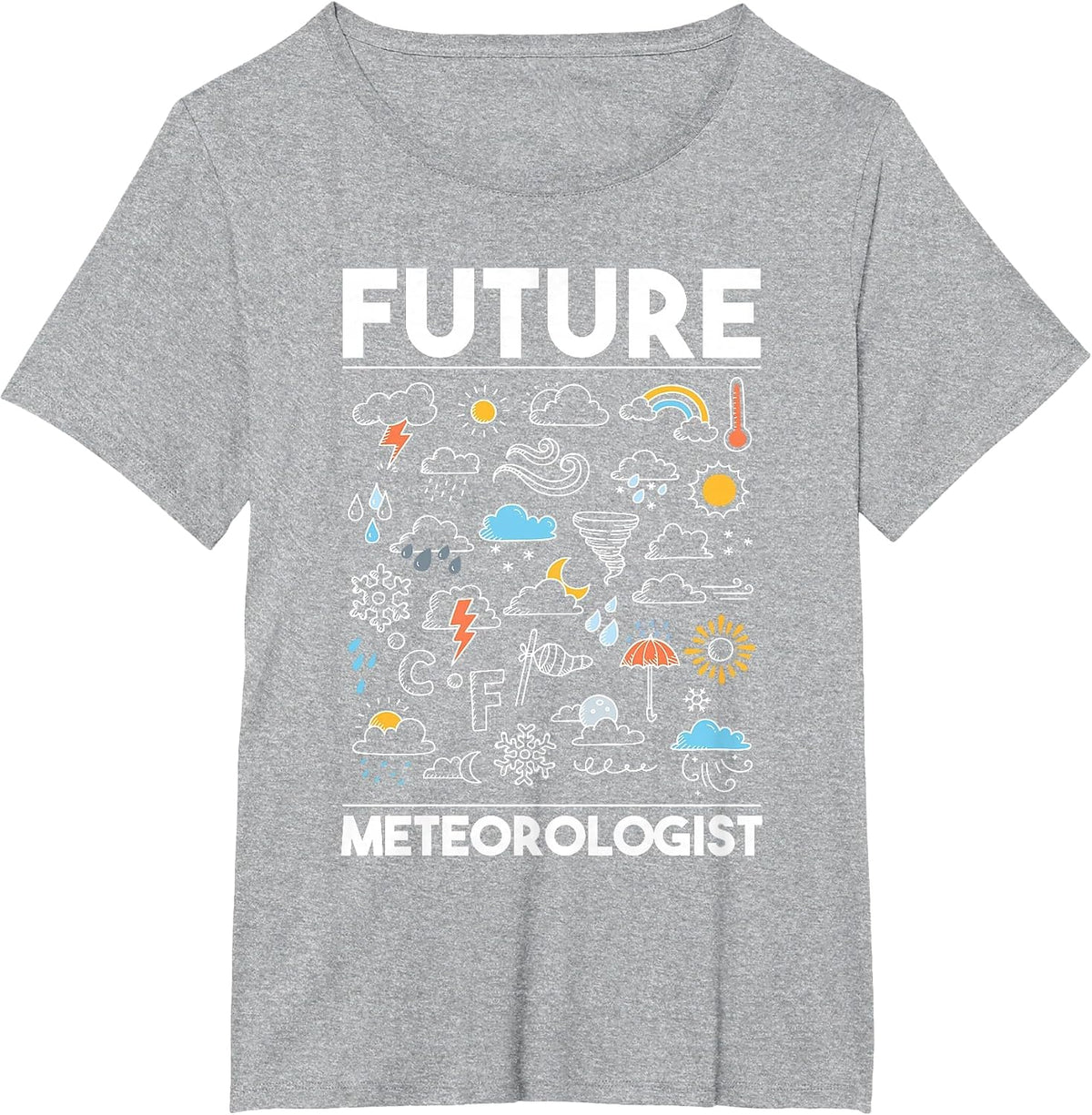 Future Meteorologist - Meteorology Weather Forecast Clouds T-Shirt - Heather Grey