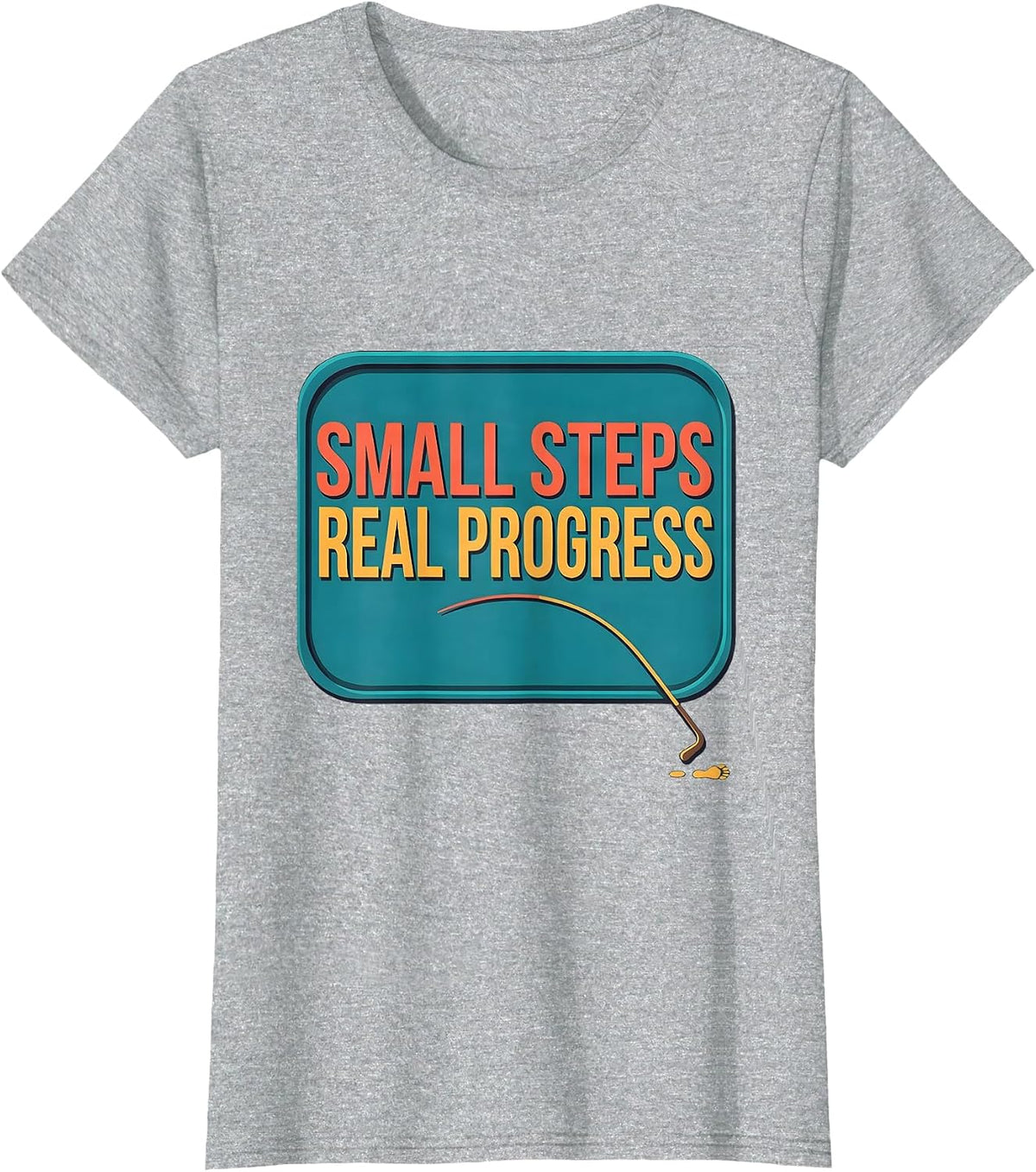 Small Steps, Real Progress Occupational Therapy Physical T-Shirt - Heather Grey