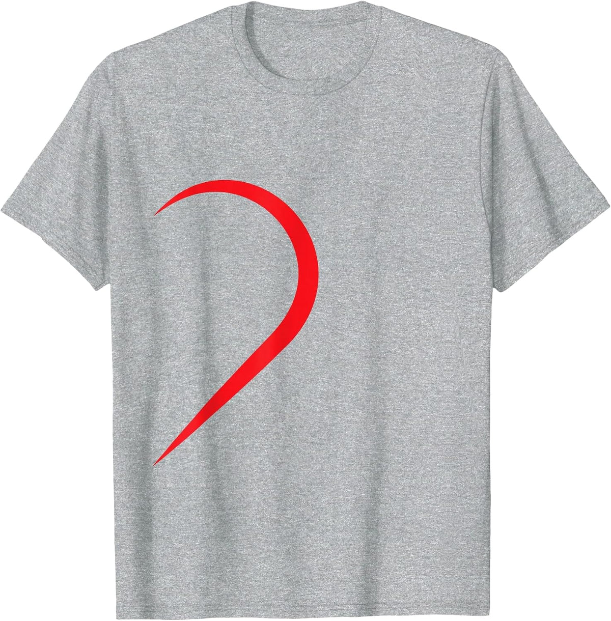 Half Heart Partner Couple Pyjamas Right Side Lovers Couple T-Shirt - Heather Grey