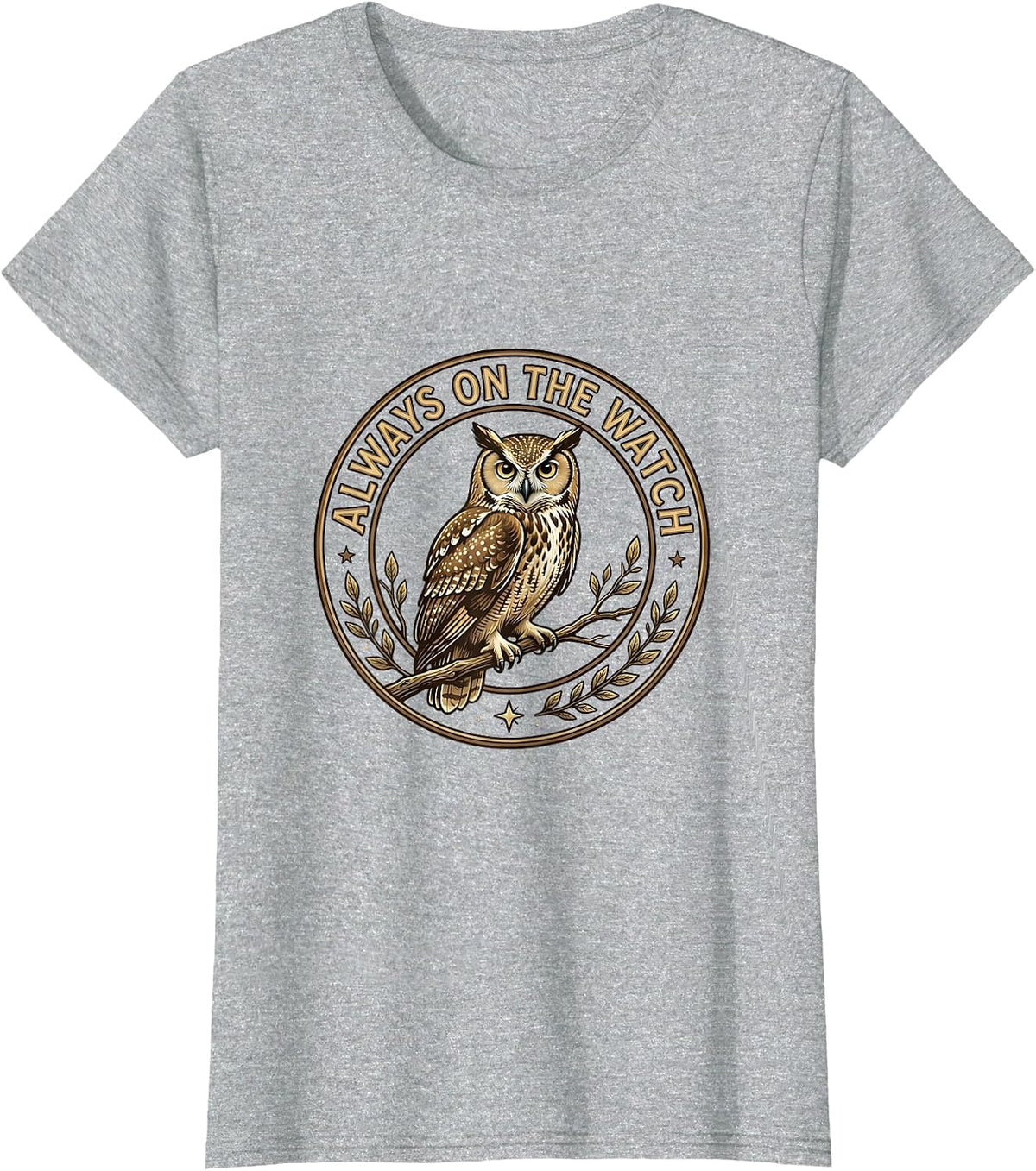 Always On The Watch Police Pride Design T-Shirt - Heather Grey