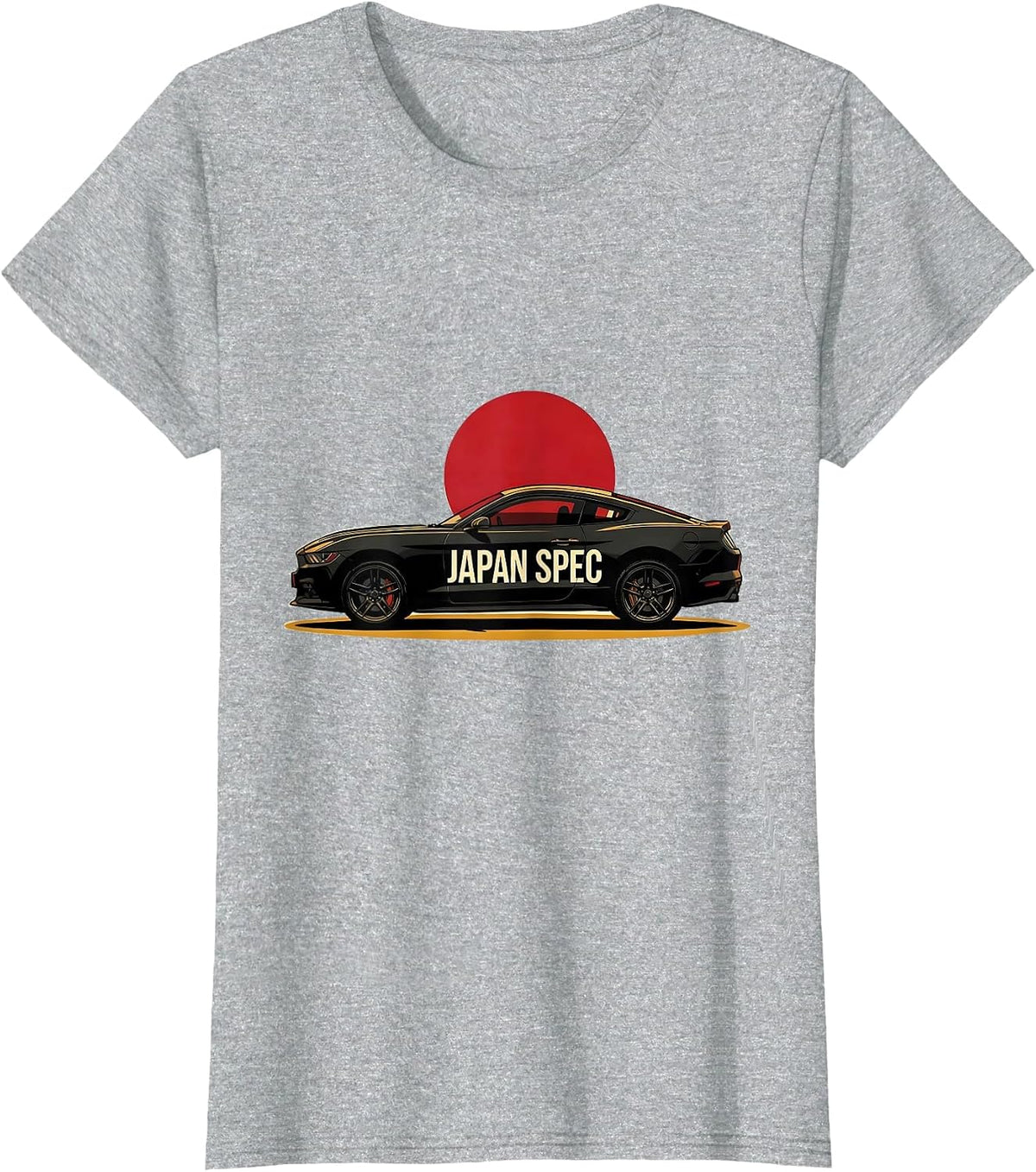 Japan Spec Retro Vintage JDM Drift Car Enthusiast Graphic T-Shirt - Heather Grey