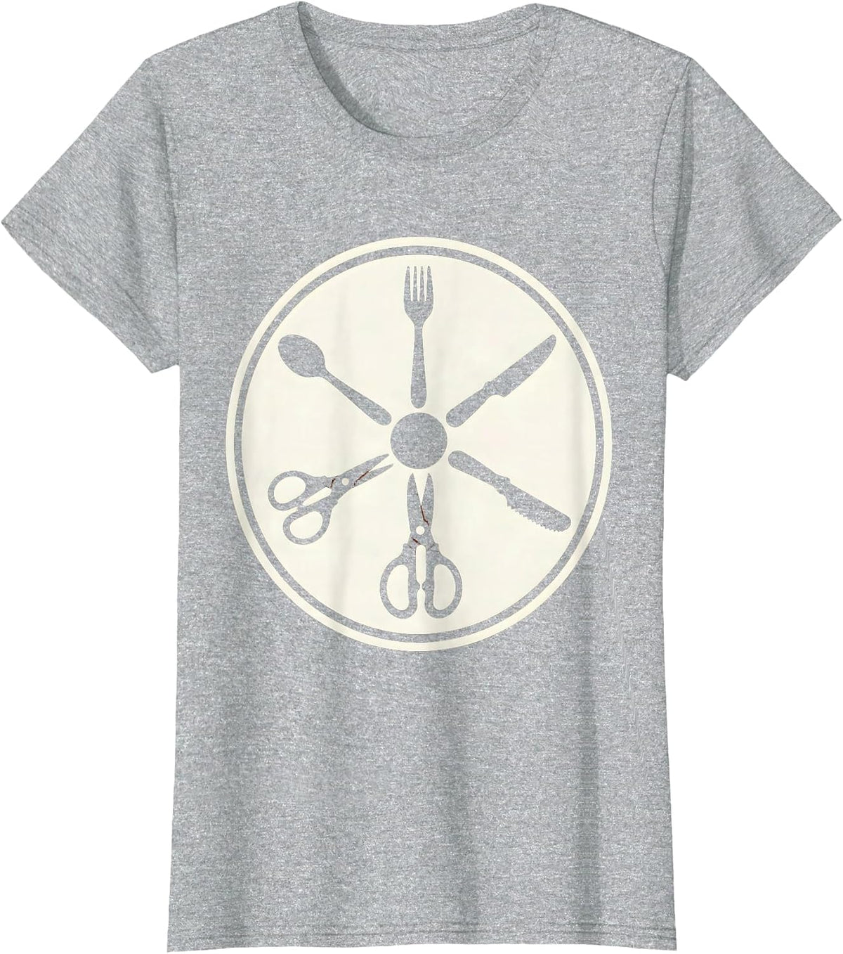 Occupational Therapy Adaptive Utensils Sunburst T-Shirt - Heather Grey
