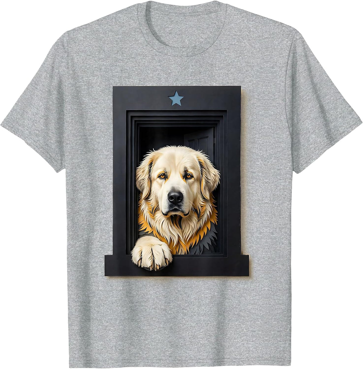 Men's Great Pyrenees Dog Breed Funny Pet Lover Gift T-Shirt - Heather Grey