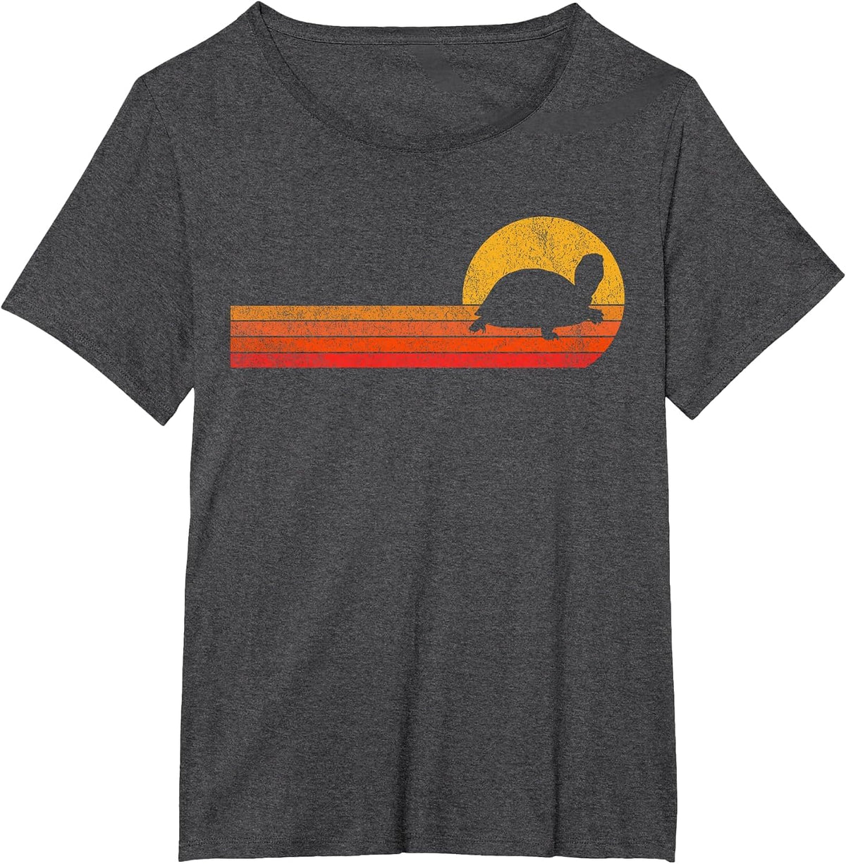 Tortoises Turtle Lover Funny Tortoise Retro T-Shirt - Dark Heather Grey