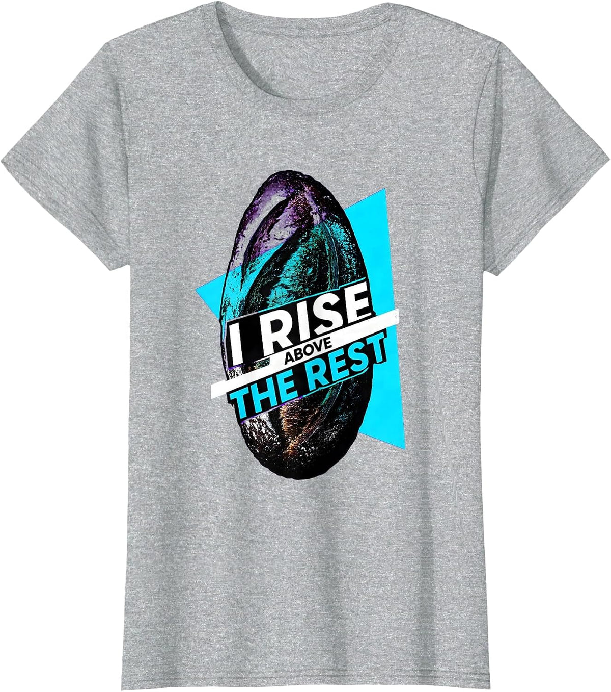 I Rise Above The Rest Funny Sourdough Baker Baking Humor T-Shirt - Heather Grey