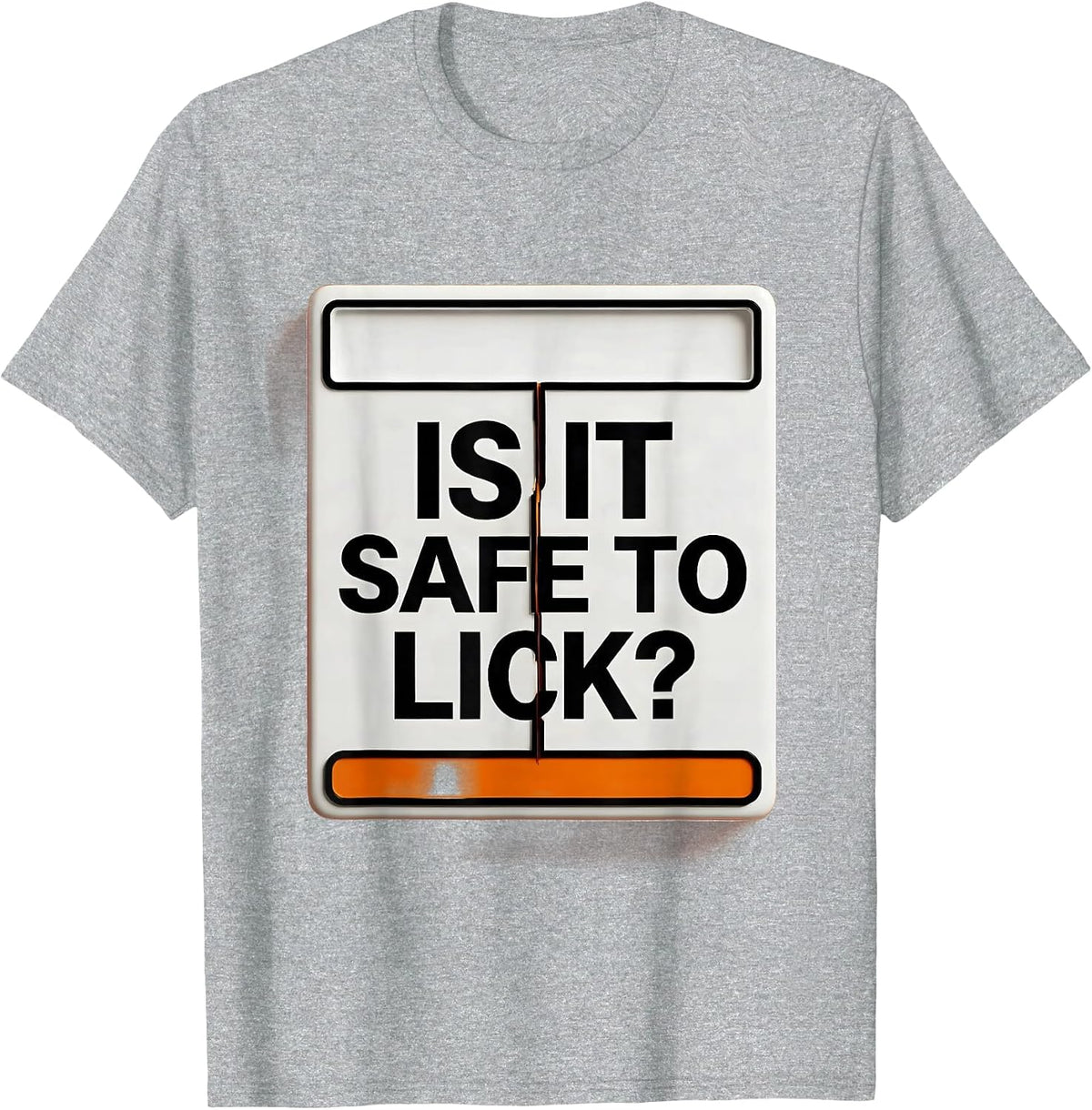 Men's Is It Safe To Lick Funny Periodic Table Science Teacher Gift T-Shirt - Heather Grey