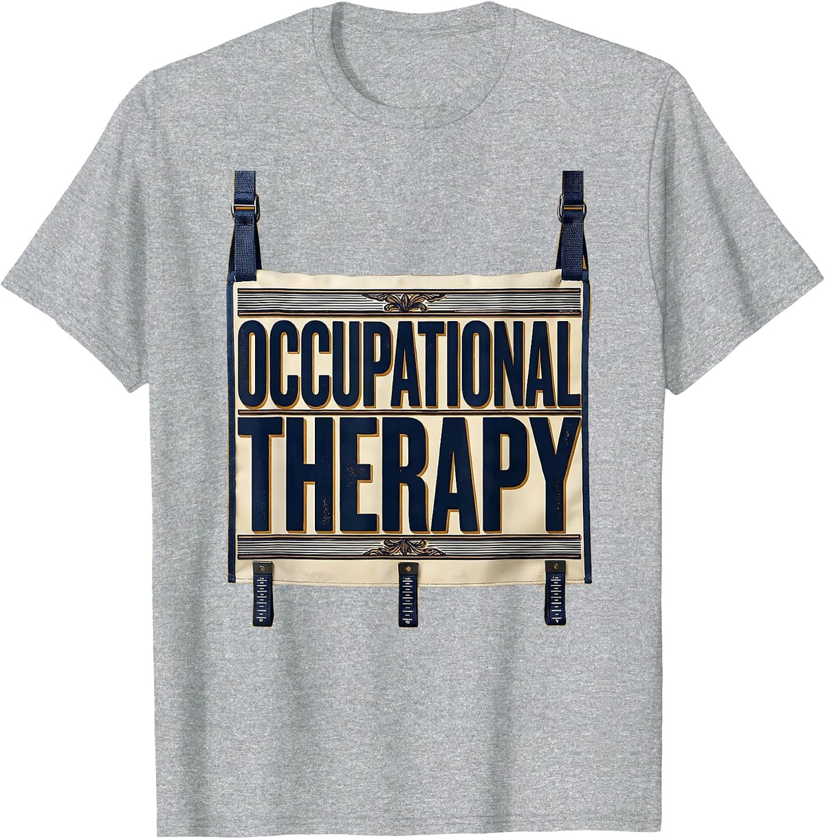 Men's Occupational Therapy Retro Vintage OT Month Pediatric T-Shirt - Heather Grey