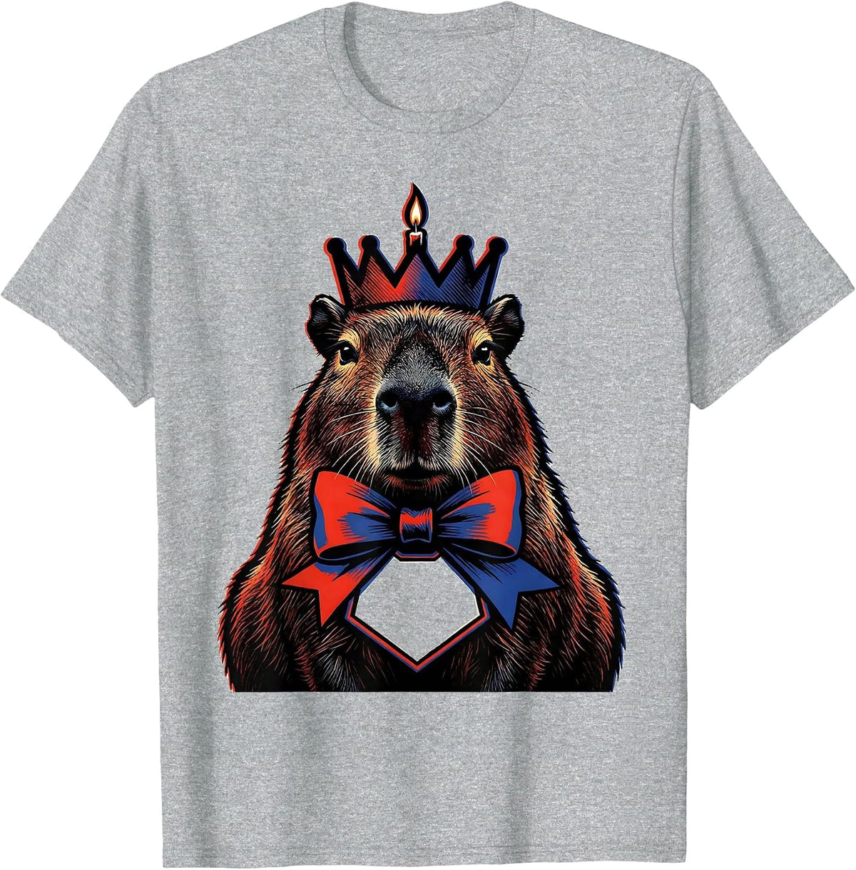 Men's Birthday Capybara Hybrid Meme Birthday Party Humor T-Shirt - Heather Grey