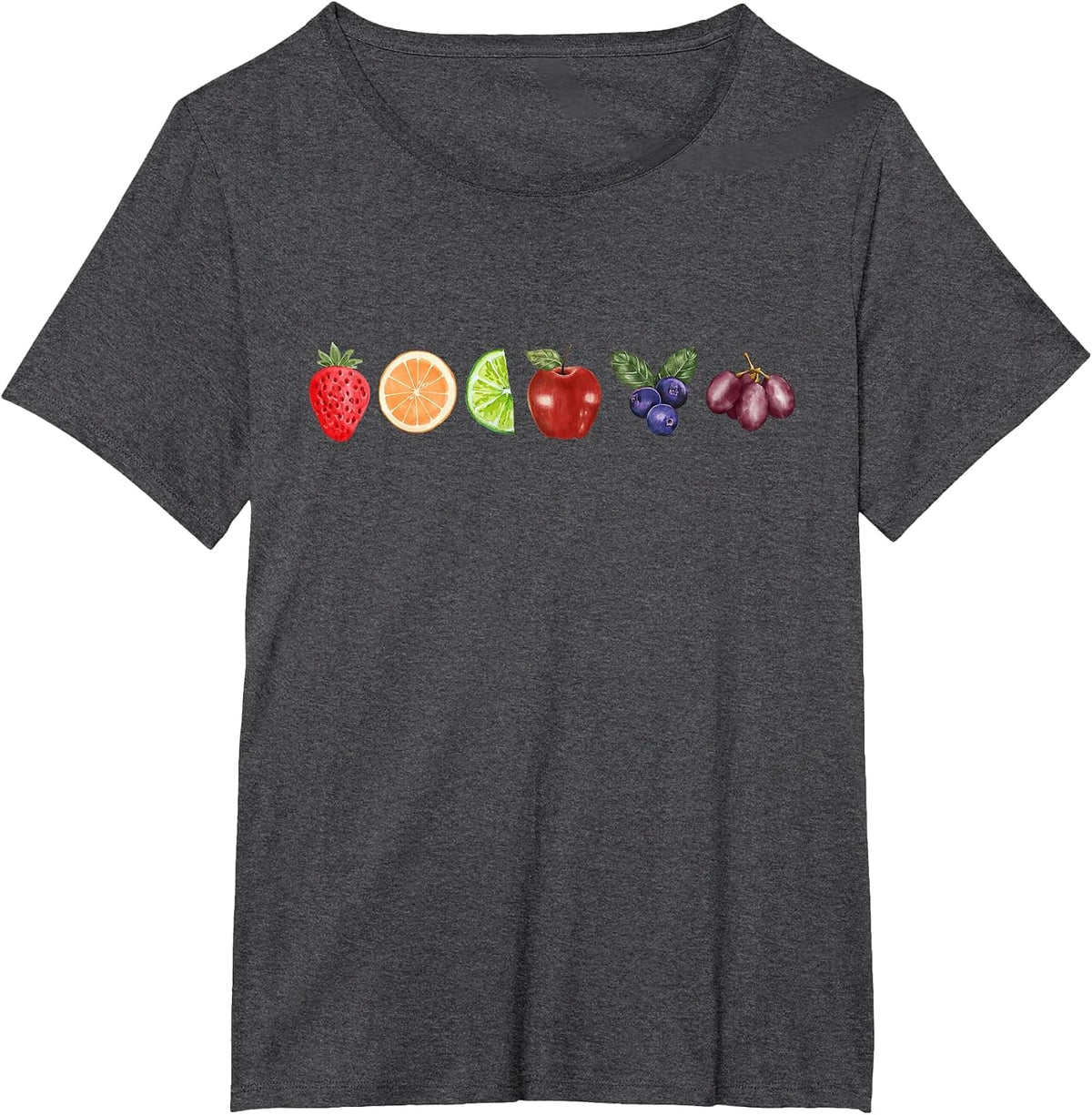 Fruity, Lesbian Subtle Pride, Subtle Bisexual Pride T-Shirt - Dark Heather Grey