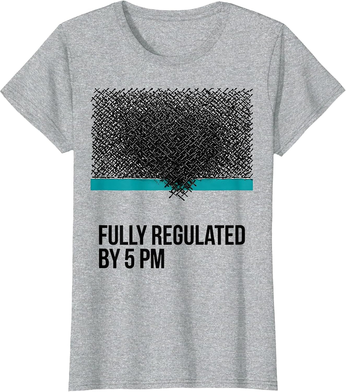 Fully Regulated By 5 PM Occupational Therapy Sensory T-Shirt - Heather Grey