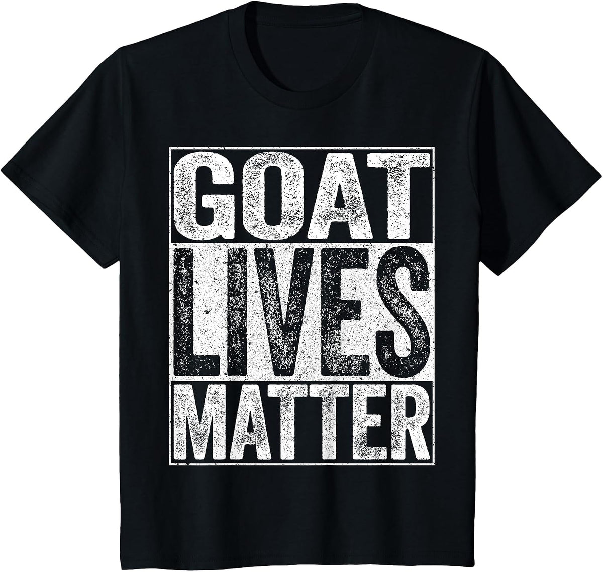 Goat Lives Matter Shirt Animal Lover T-Shirt - Black