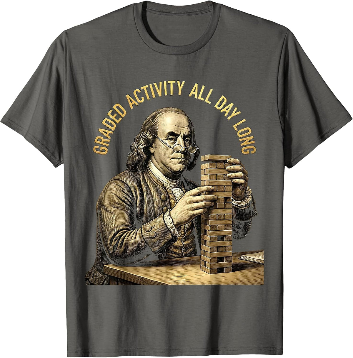 Men's Graded Activity All Day Long Occupational Therapy T-Shirt - Asphalt Grey