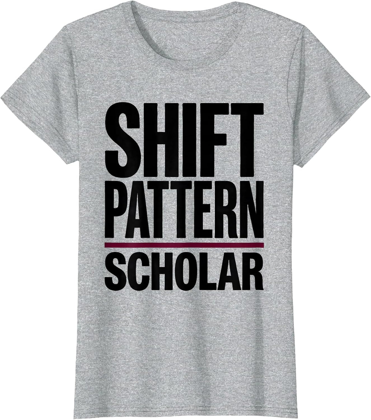 Women's Shift Pattern Scholar Manual Transmission Stick Shift Car T-Shirt - Heather Grey