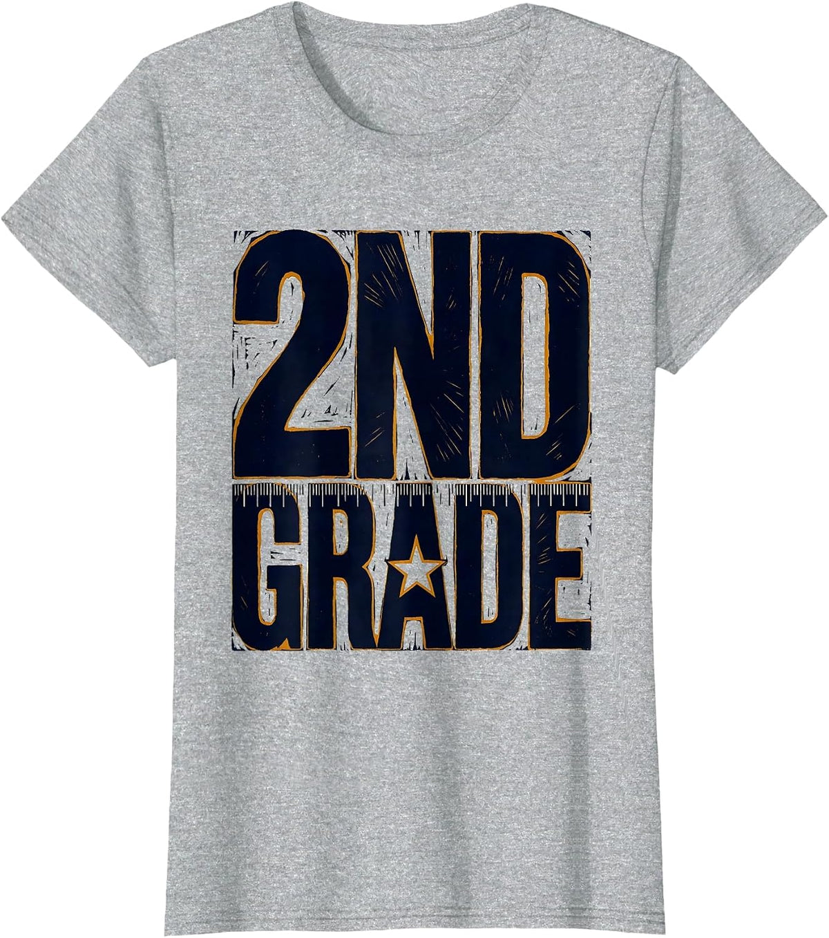 Groovy 2nd Grade Back To School First Day of Second Grade T-Shirt - Heather Grey