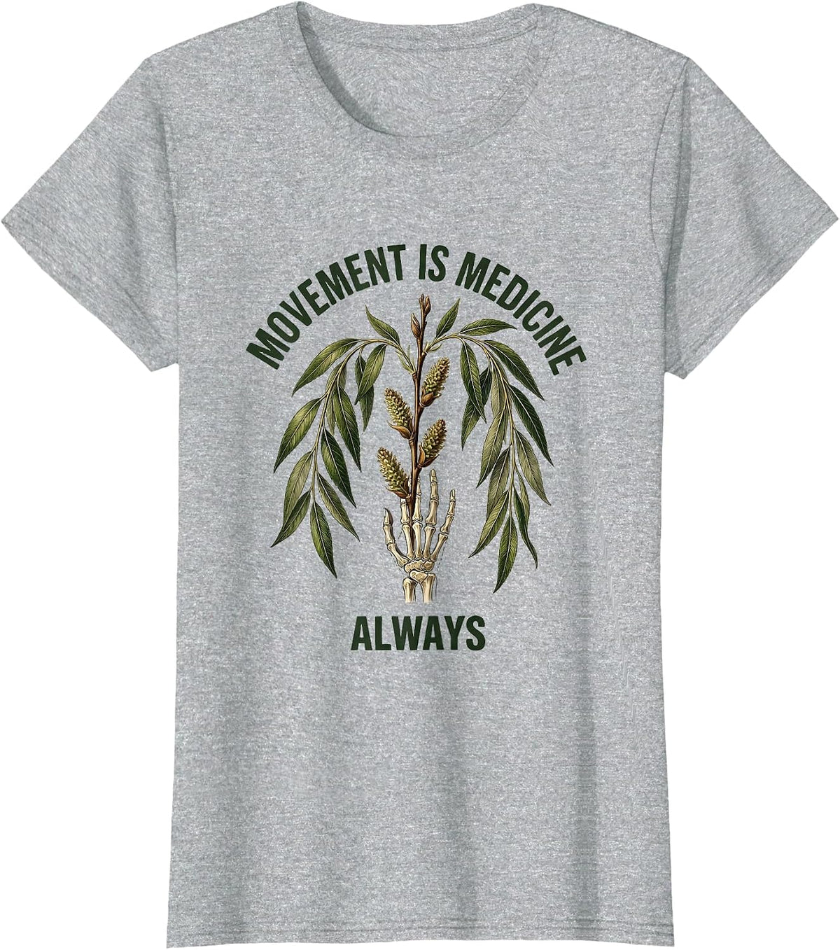 Movement Is Medicine Occupational Therapy Design T-Shirt - Heather Grey