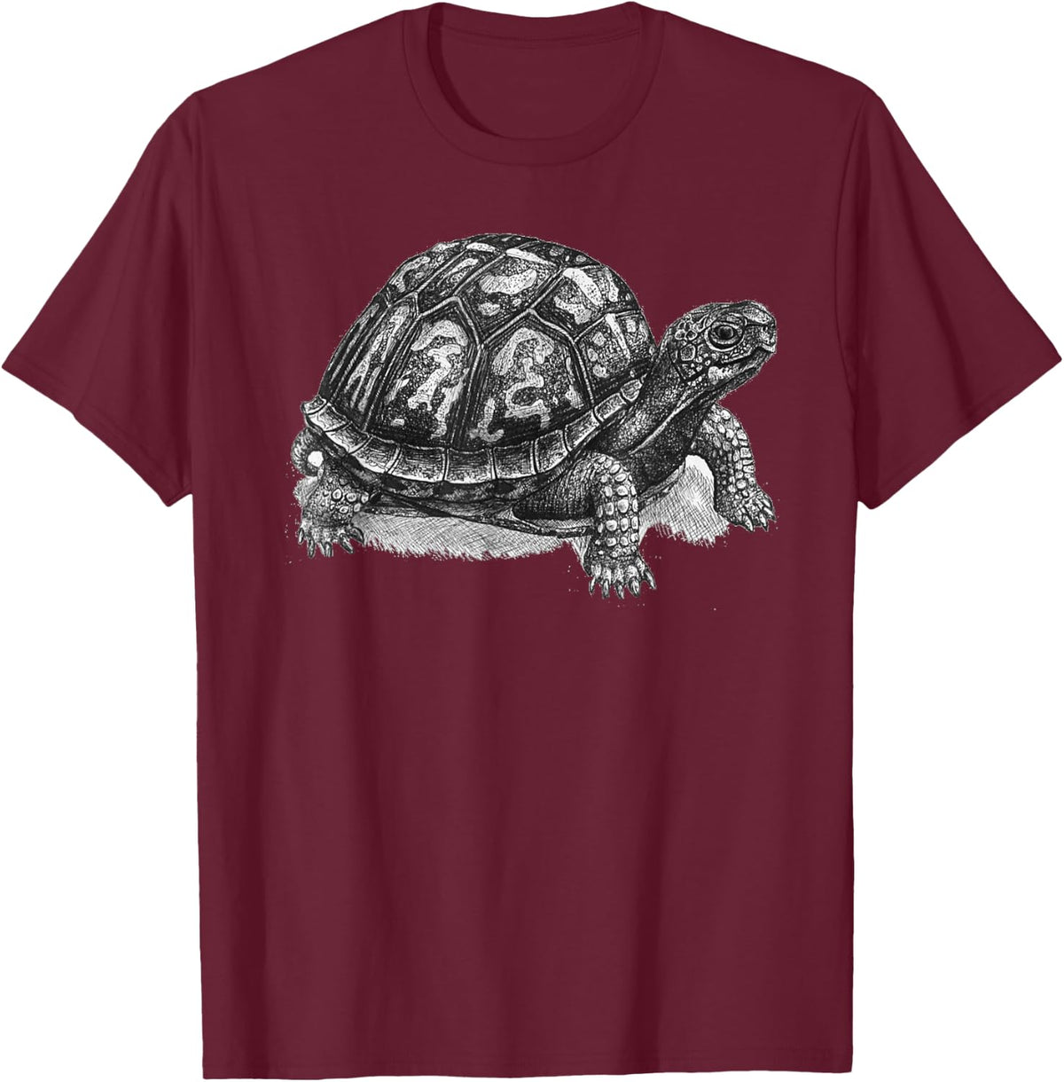 Box Turtle Shirt - Gift For Turtle Lovers T-Shirt - Burgundy