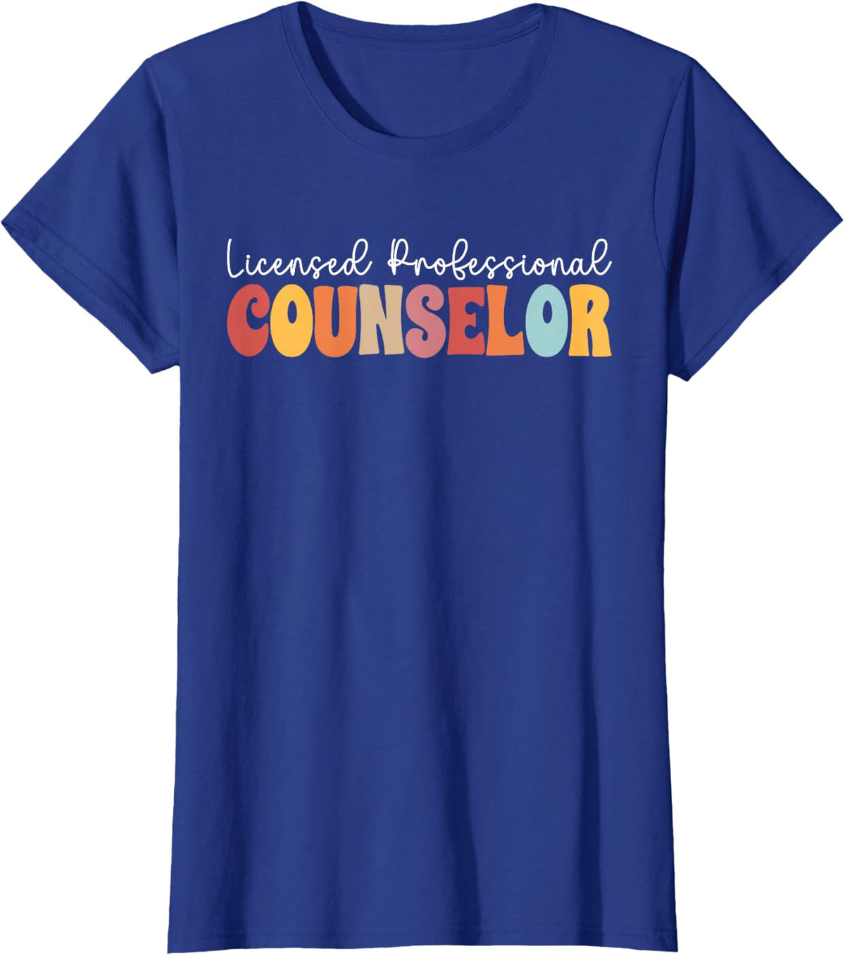 Boho Licensed Professional Counselor LPC Appreciation T-Shirt - Royal Blue