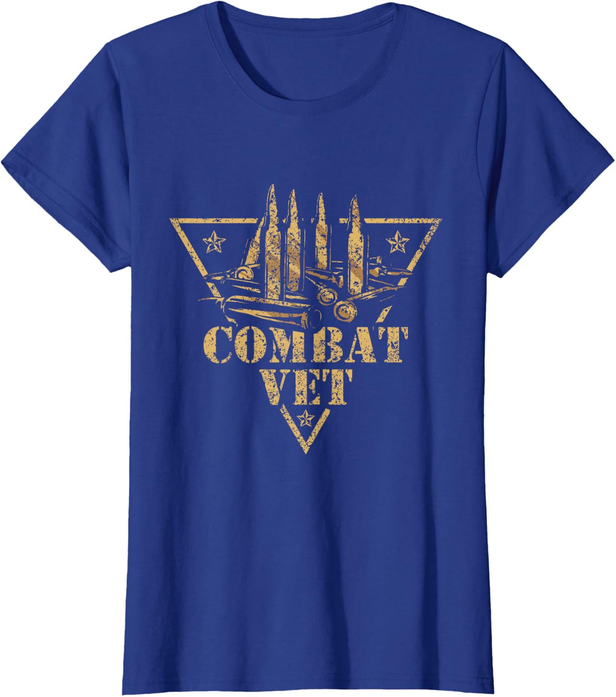Combat Vet Veteran's Day Veterans Soldier Combat Veteran T-Shirt - Royal Blue