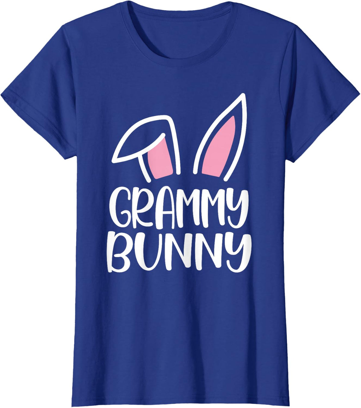 Funny Grammy Bunny Happy Easter Family Matching T-Shirt - Royal Blue