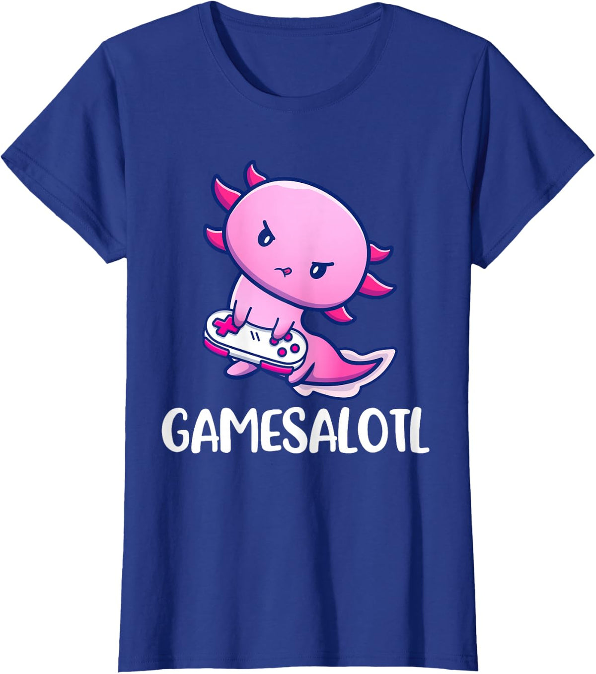 Gamesalotl Axolotl Nice game video game T-Shirt - Royal Blue