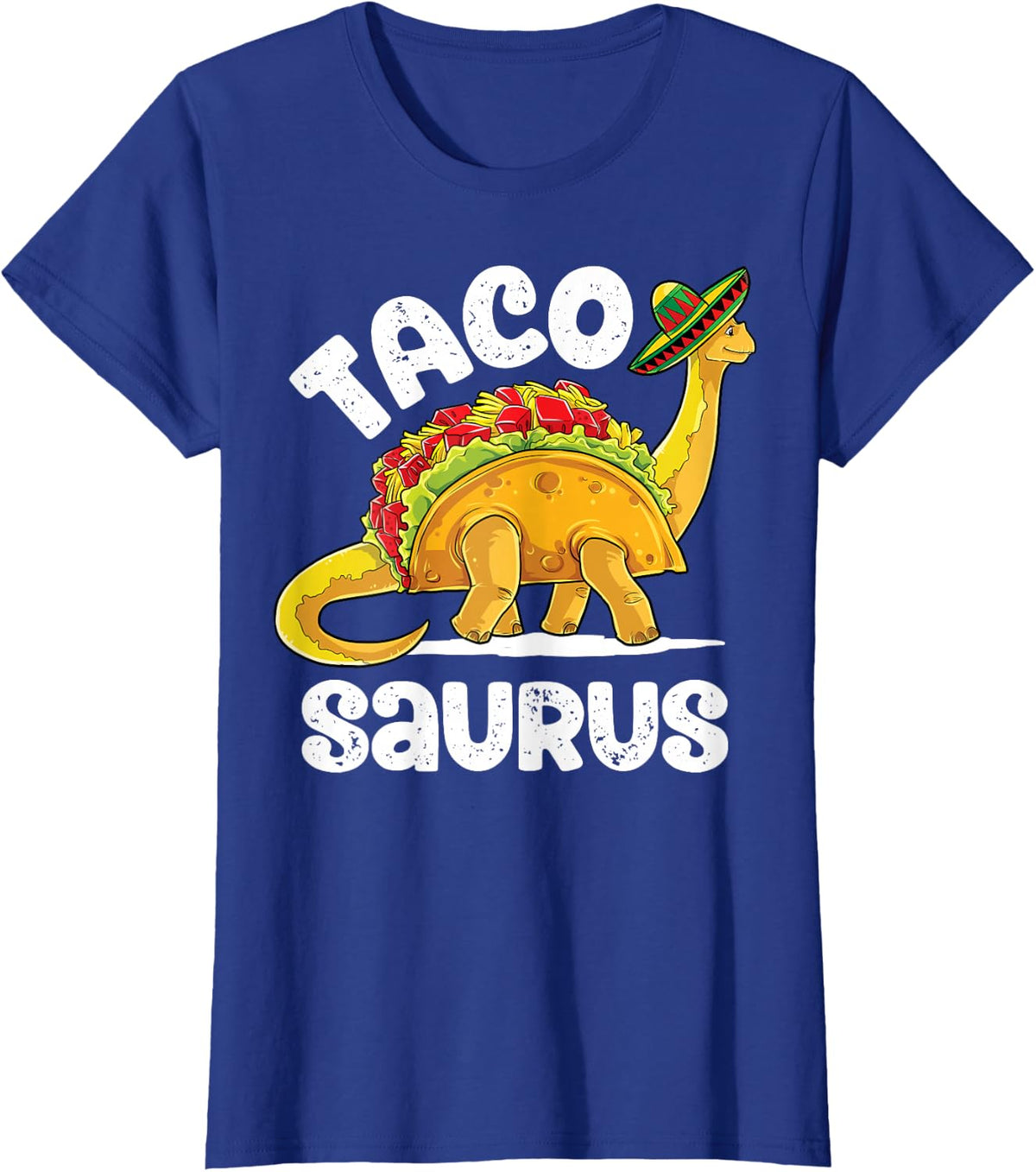 Tacosaurus Taco Dinosaur T rex Funny Cinco de Mayo Men Women T-Shirt - Royal Blue