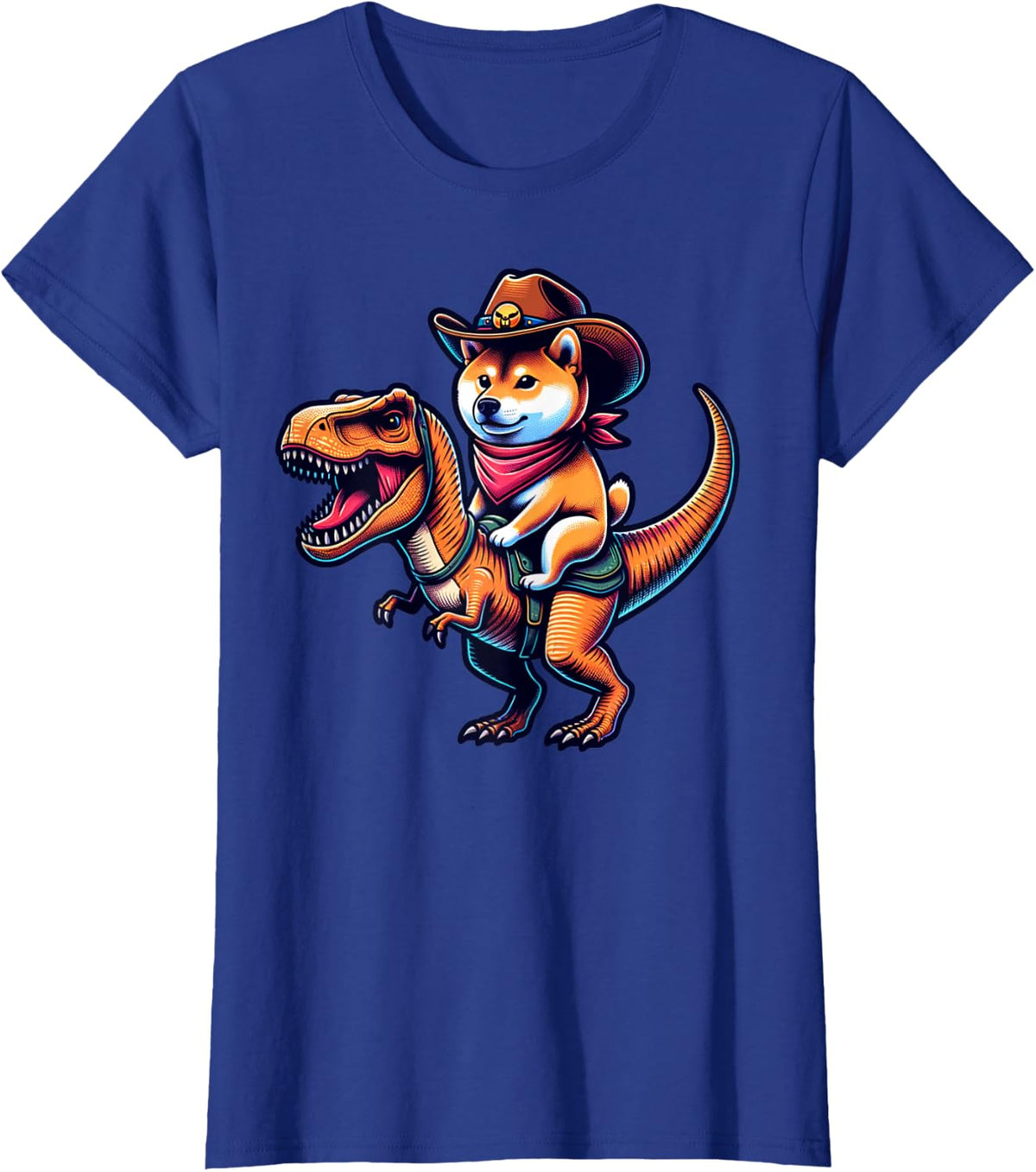 Funny Shiba Inu T-Shirt - Royal Blue