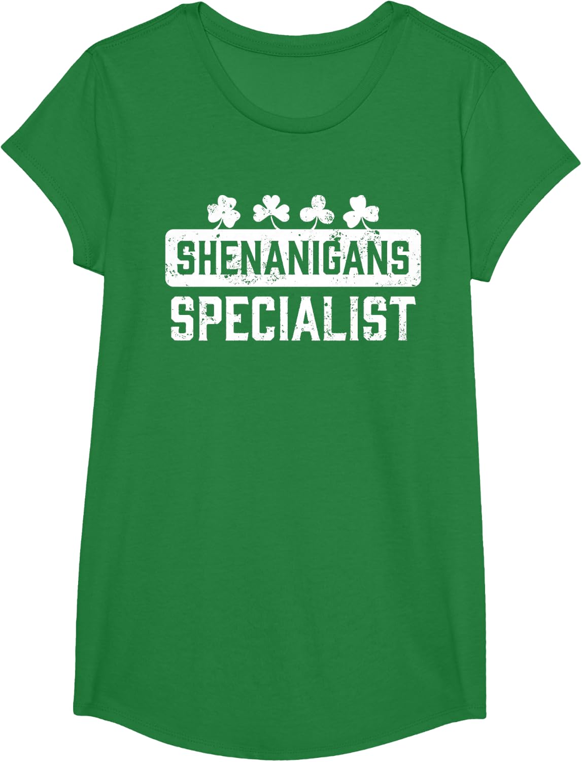 Shenanigans Specialist St. Patrick's Day Matching Vintage T-Shirt - Girls Kelly Green